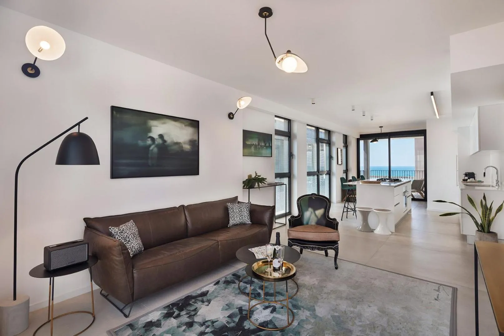 Seating area in Renoma Apartments