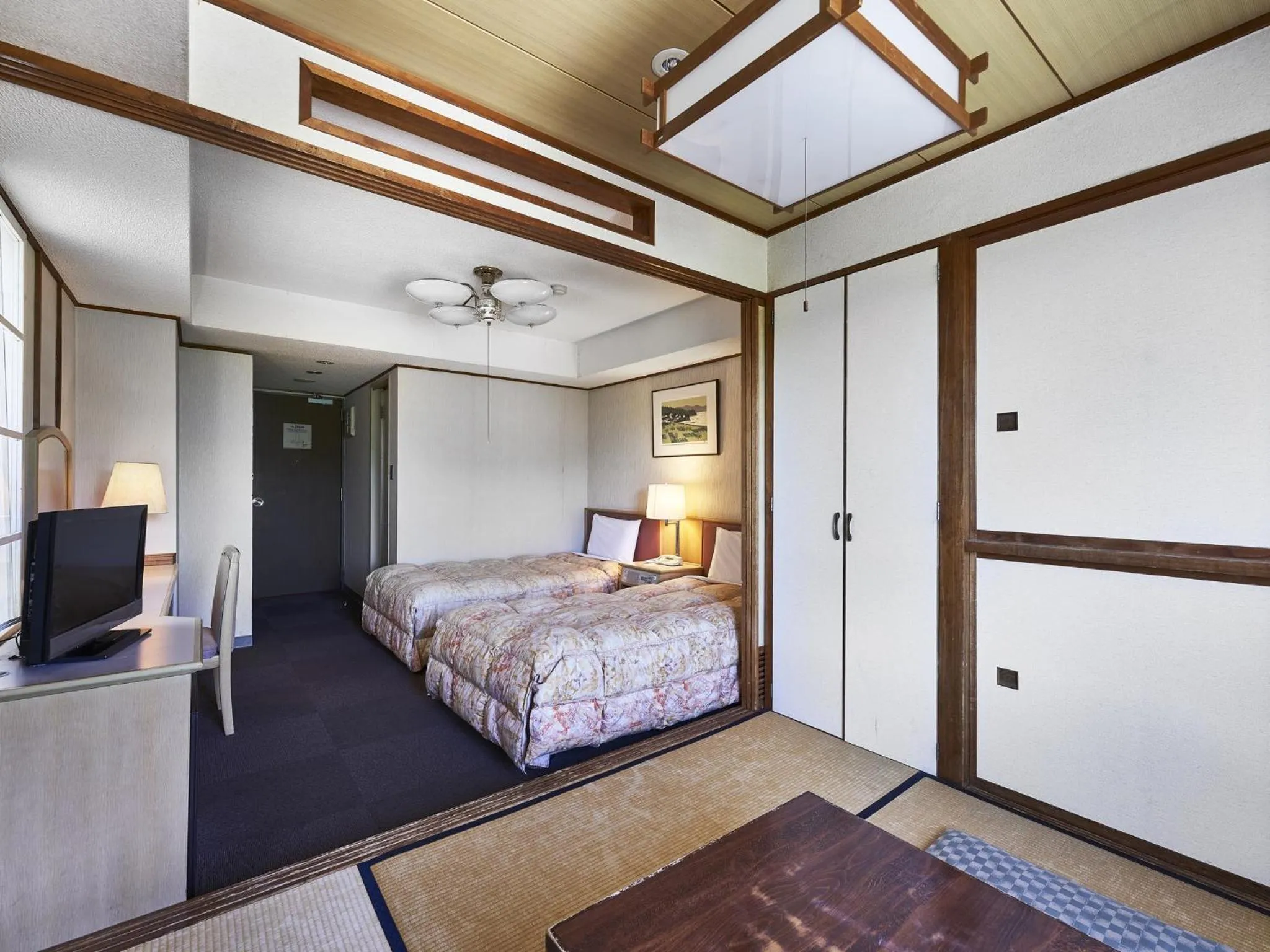 Bed in Hakuba Alps Hotel