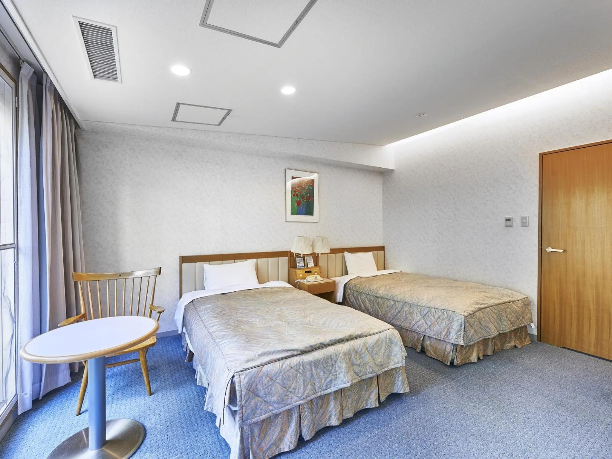 Bed in Hakuba Alps Hotel