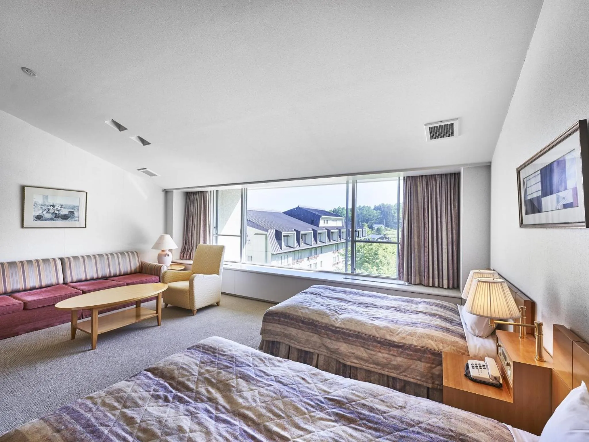 Bed in Hakuba Alps Hotel