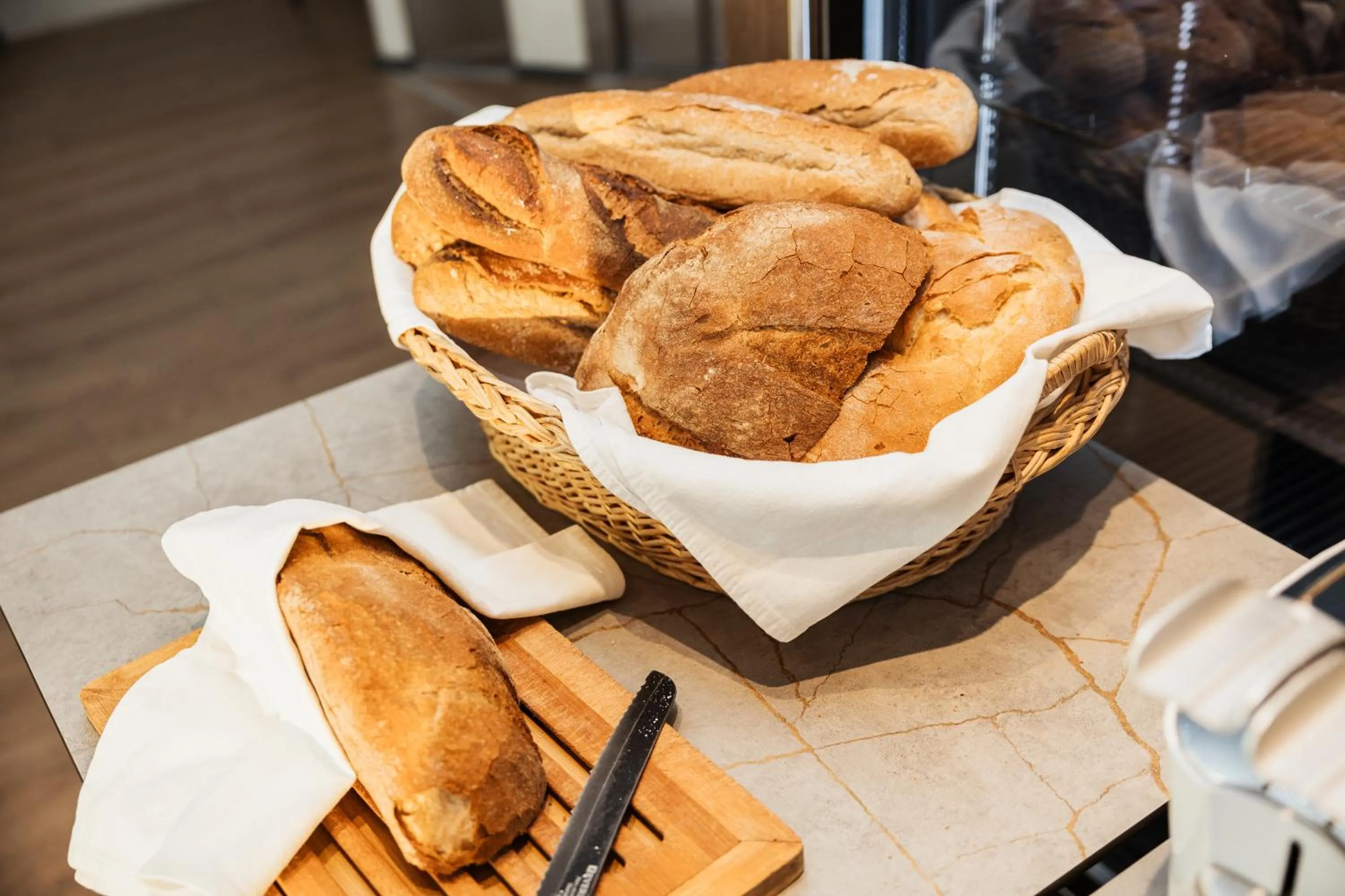 Food close-up in Sky Hotel Tirana