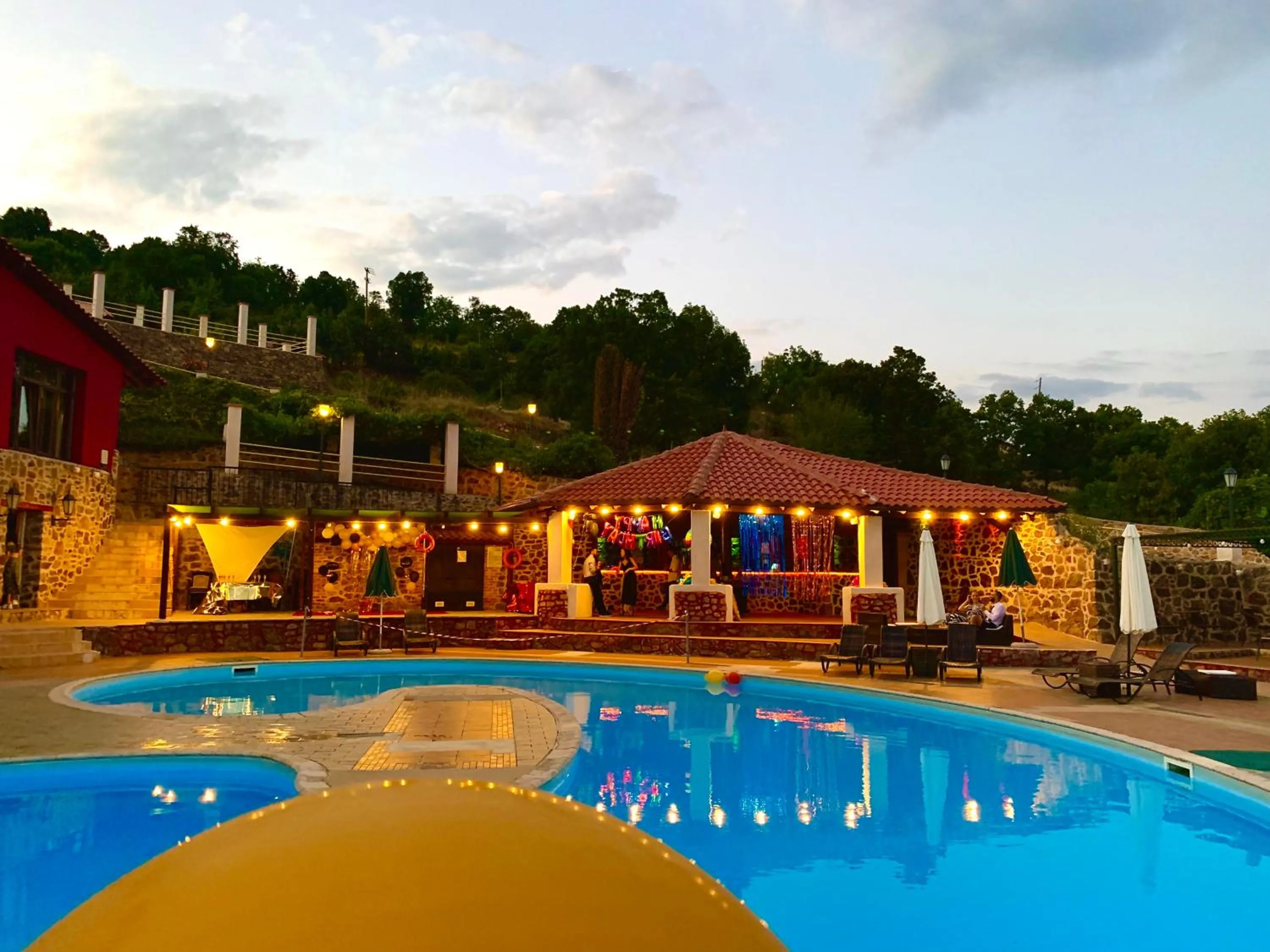 Swimming pool in Hotel Loggas