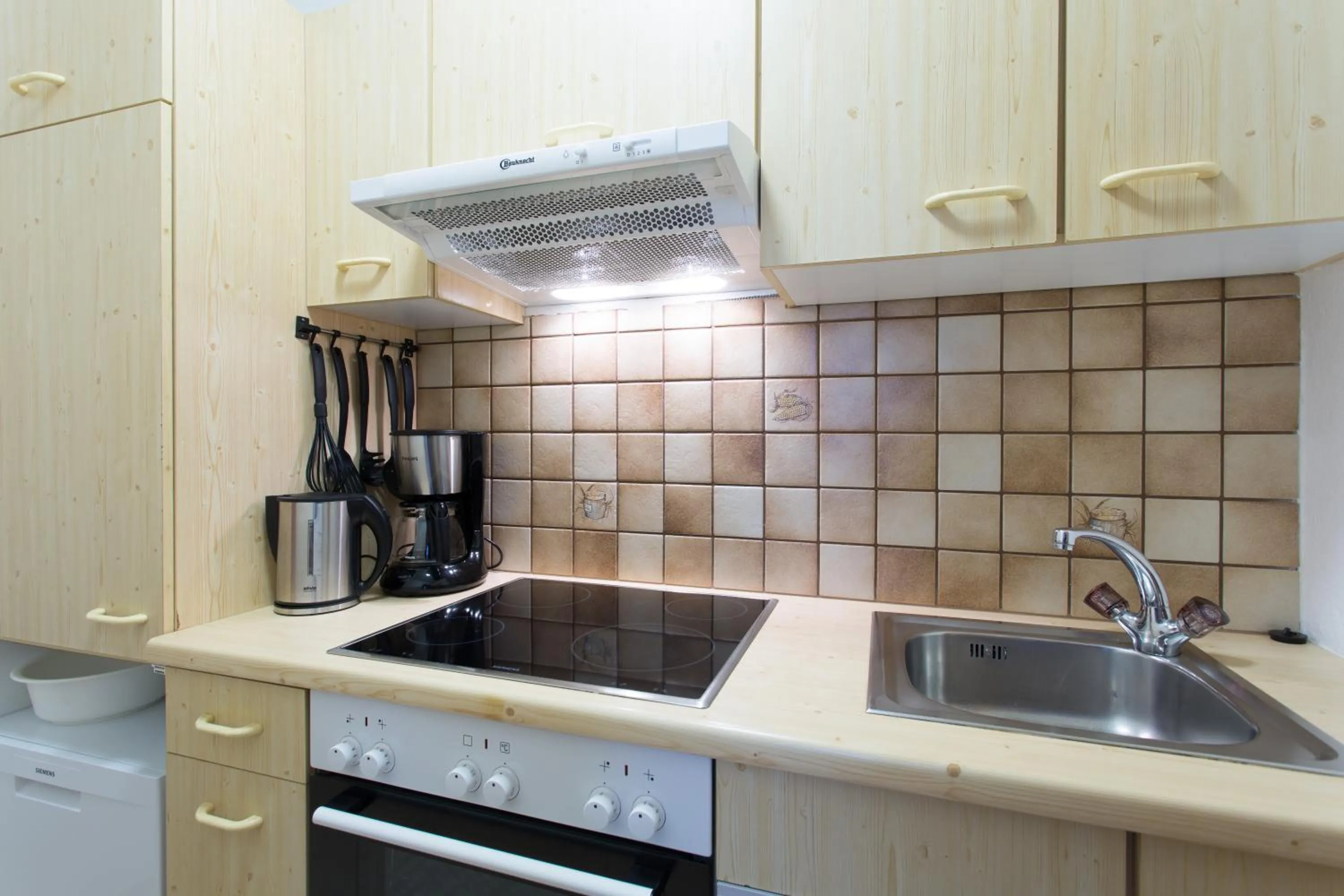 Kitchen or kitchenette in Aparthotel Alpin Life