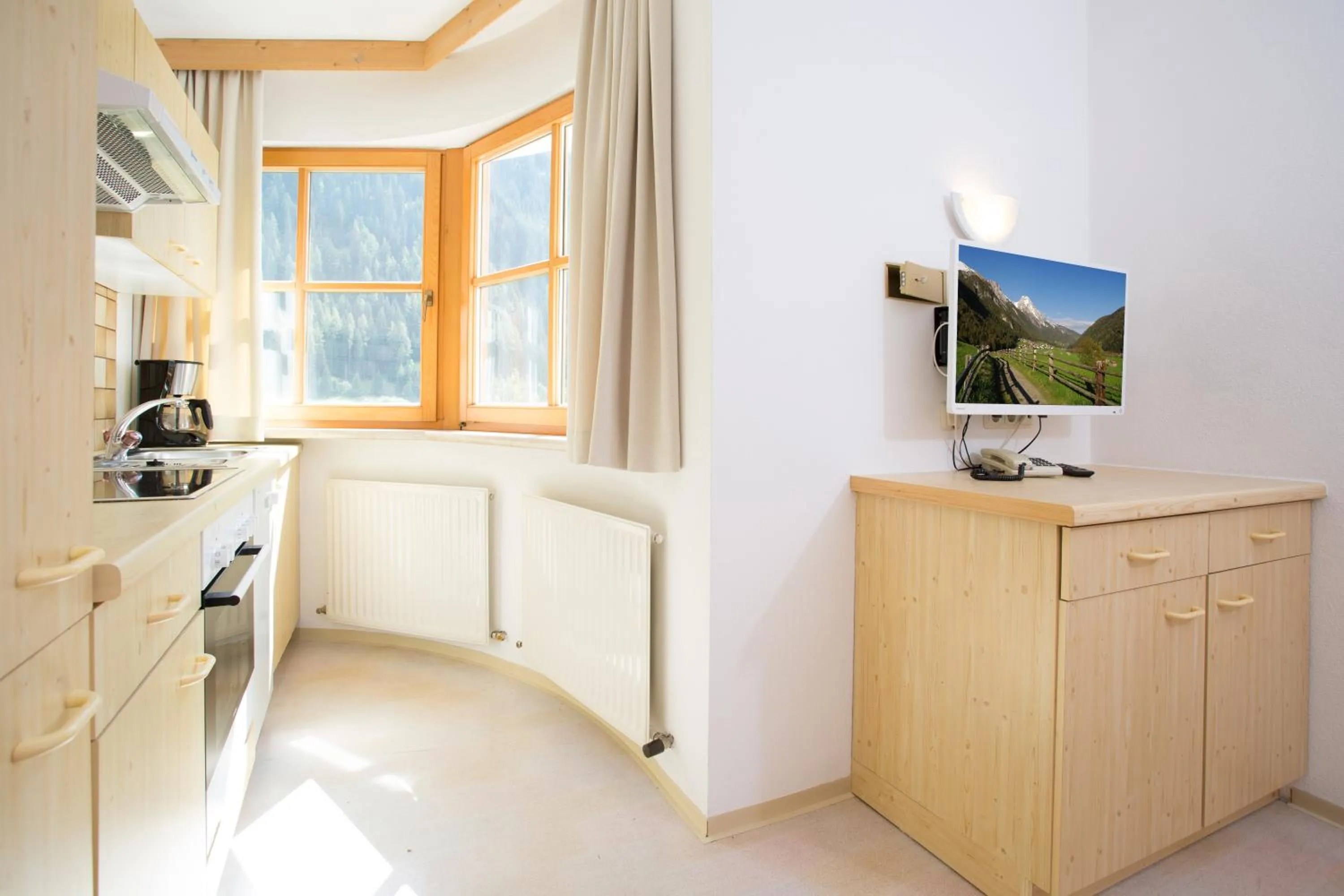 Kitchen or kitchenette in Aparthotel Alpin Life