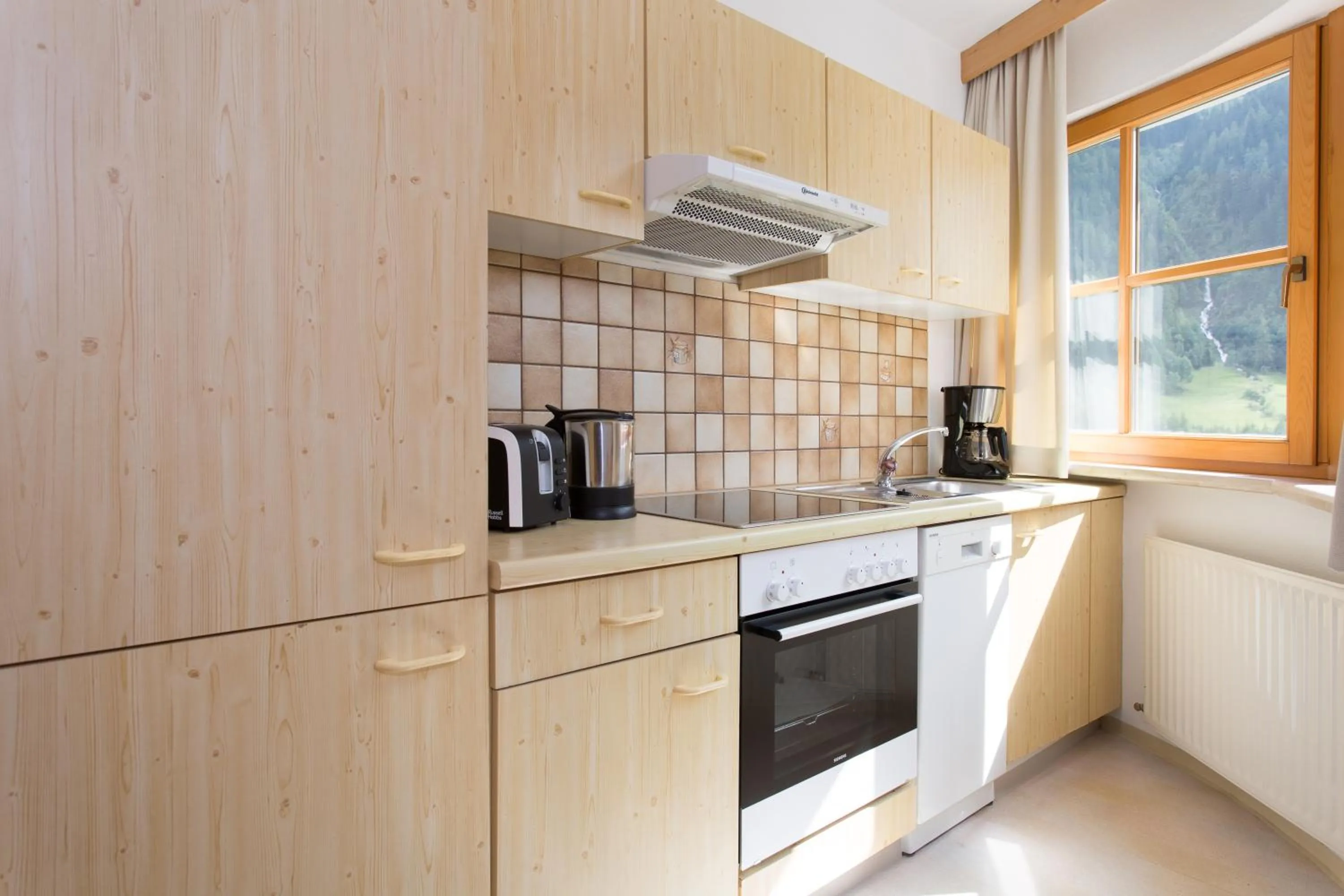 Kitchen or kitchenette in Aparthotel Alpin Life