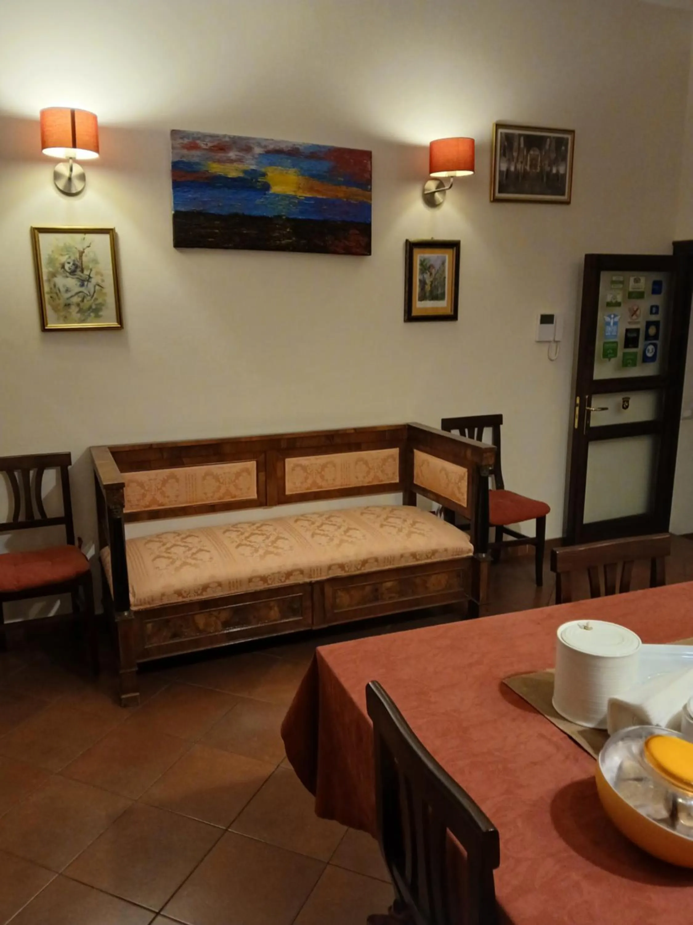 Seating area, Bed in B&B Casa Degli Artisti