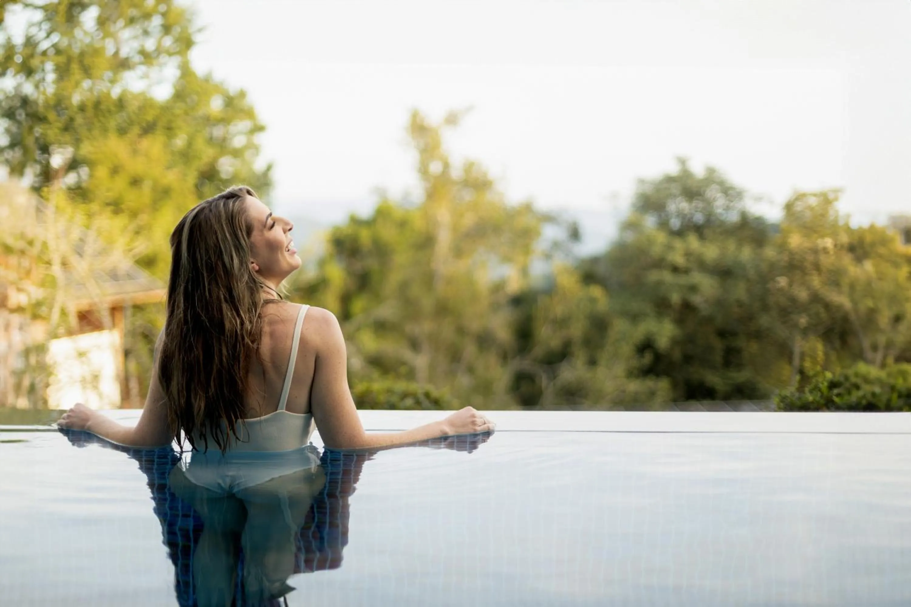 Pool view in Hotel Jardins da Colina