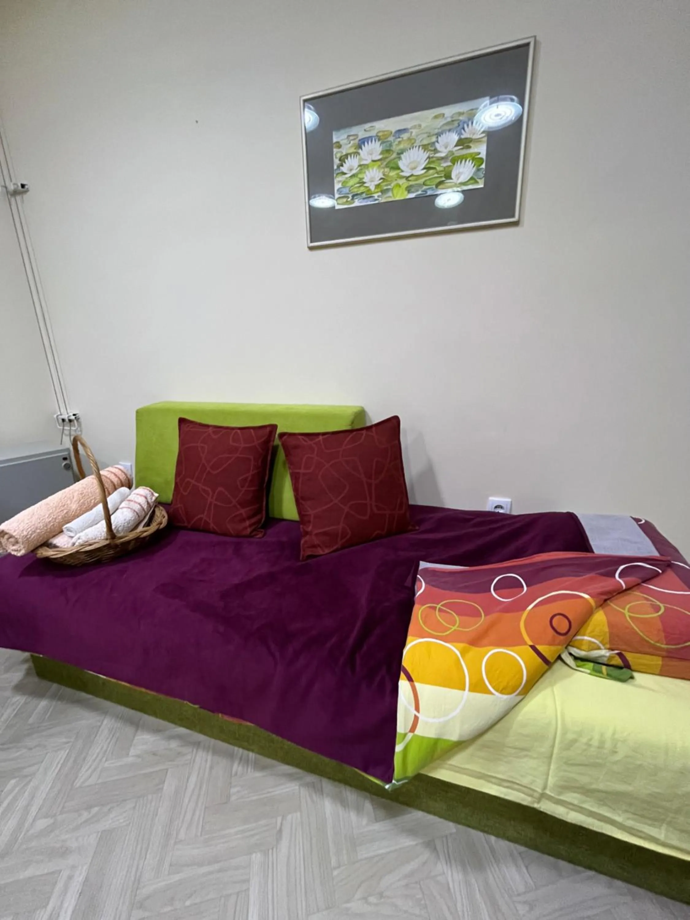 Bed in Cozy apartment in the center of Novi Sad!