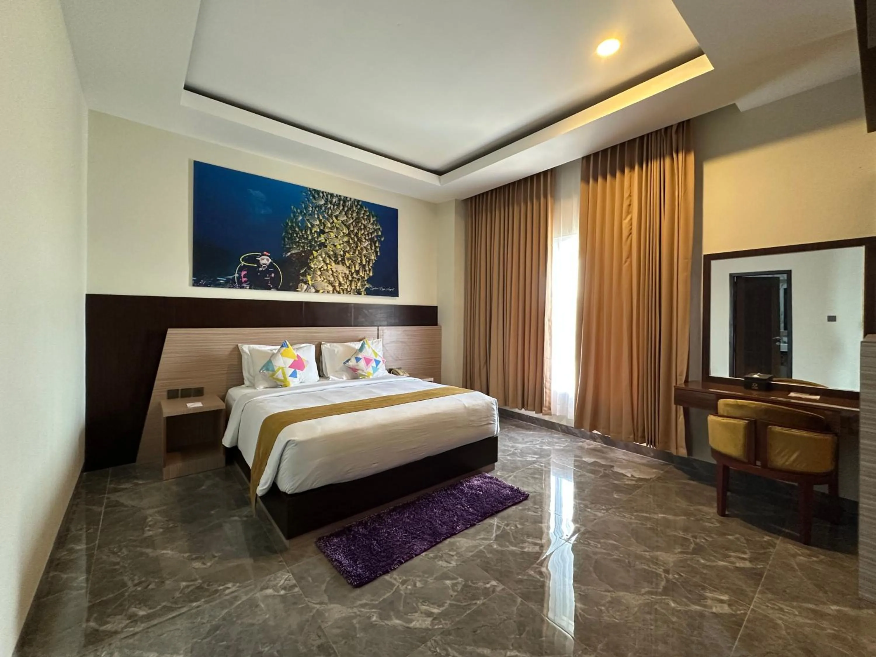 Bed in Vega Prime Hotel & Convention