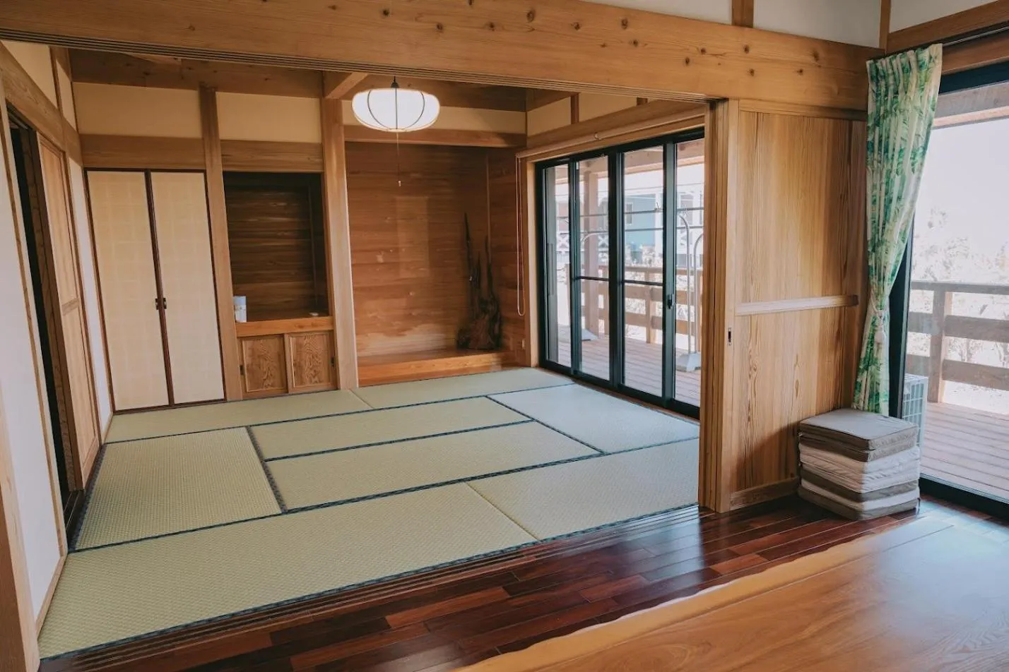 Bed in Yakushima Pension Luana House