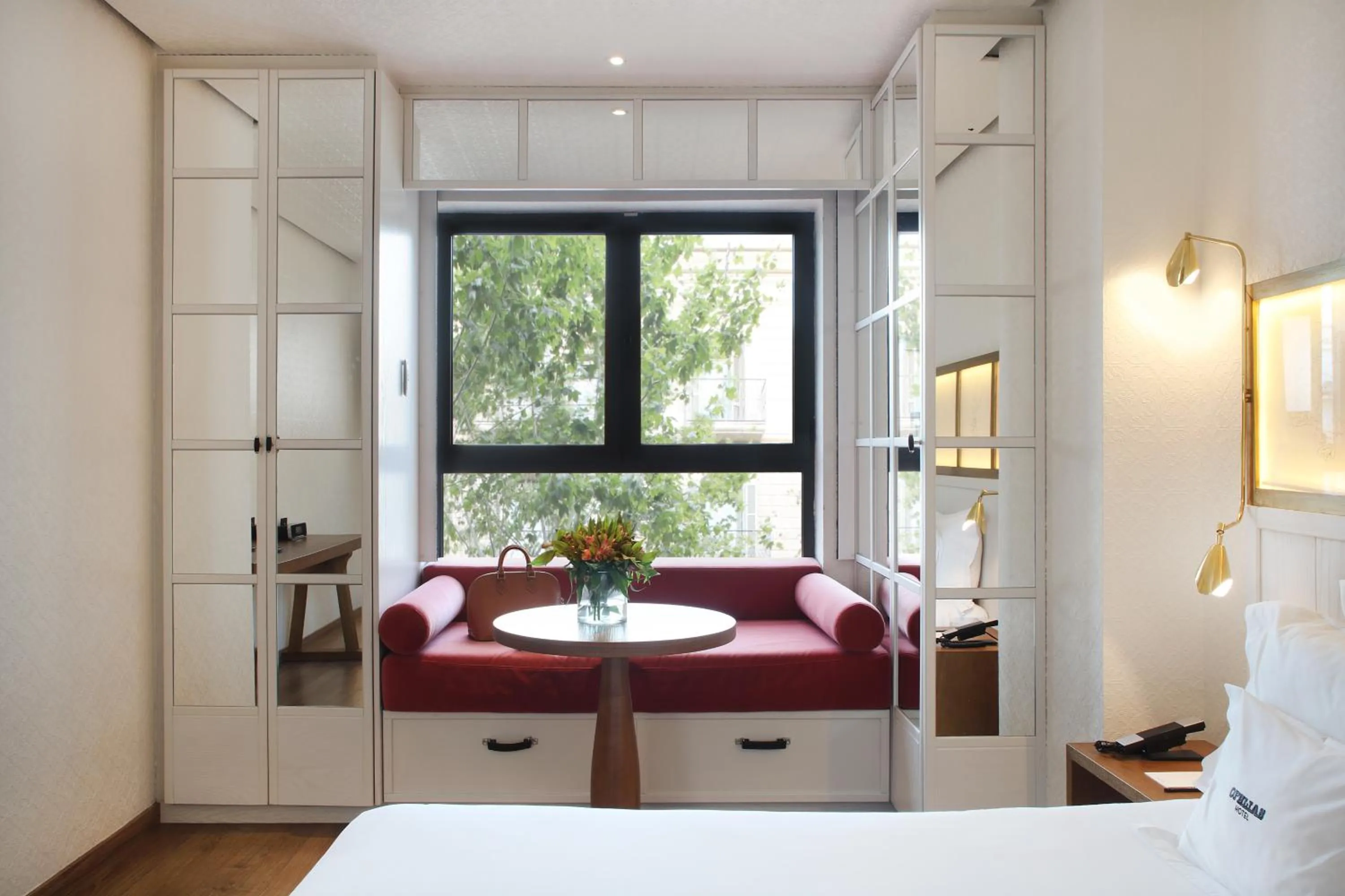 Decorative detail, Bed in Ofelias Hotel 4Sup