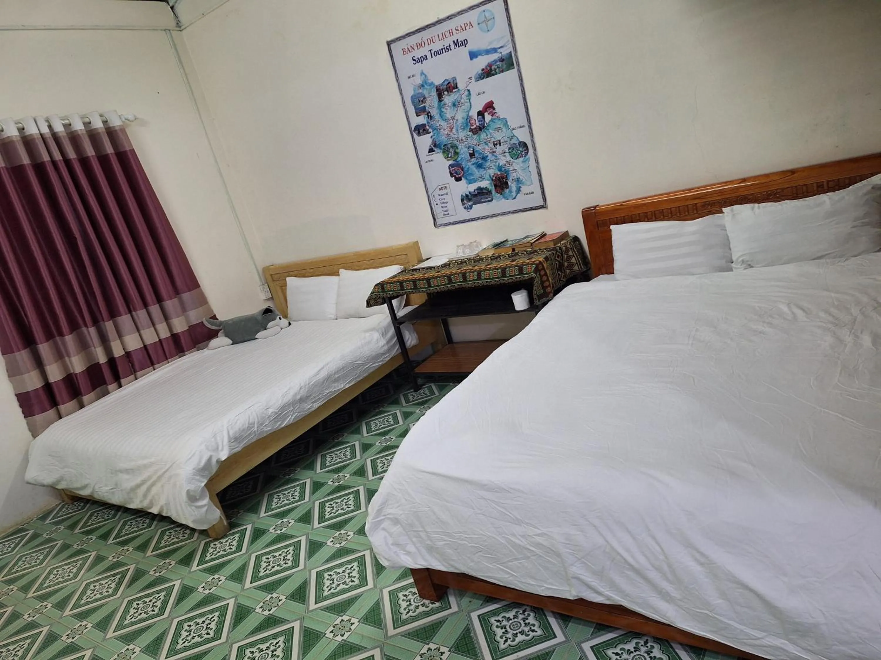 Bed in Sapa Tatu Homestay