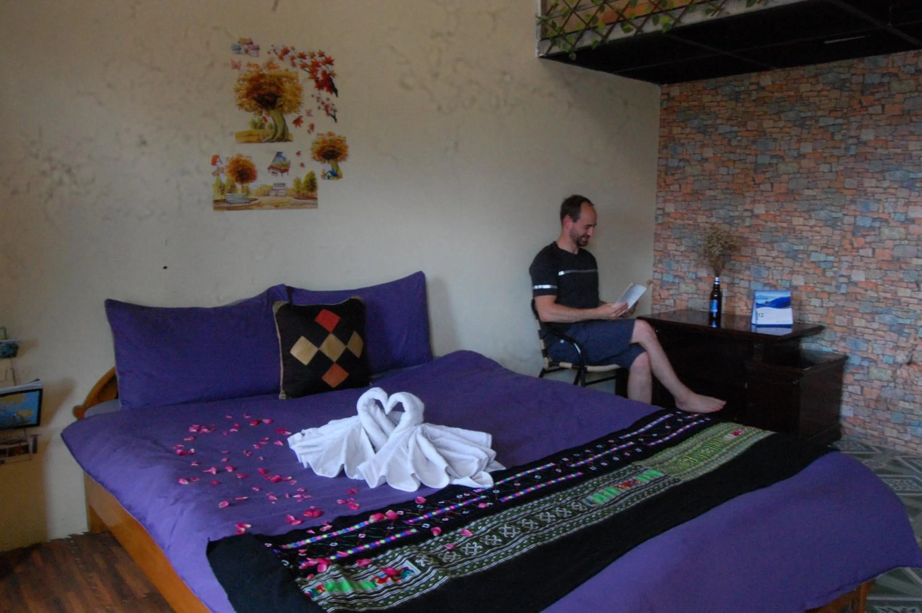 Bed in Sapa Tatu Homestay