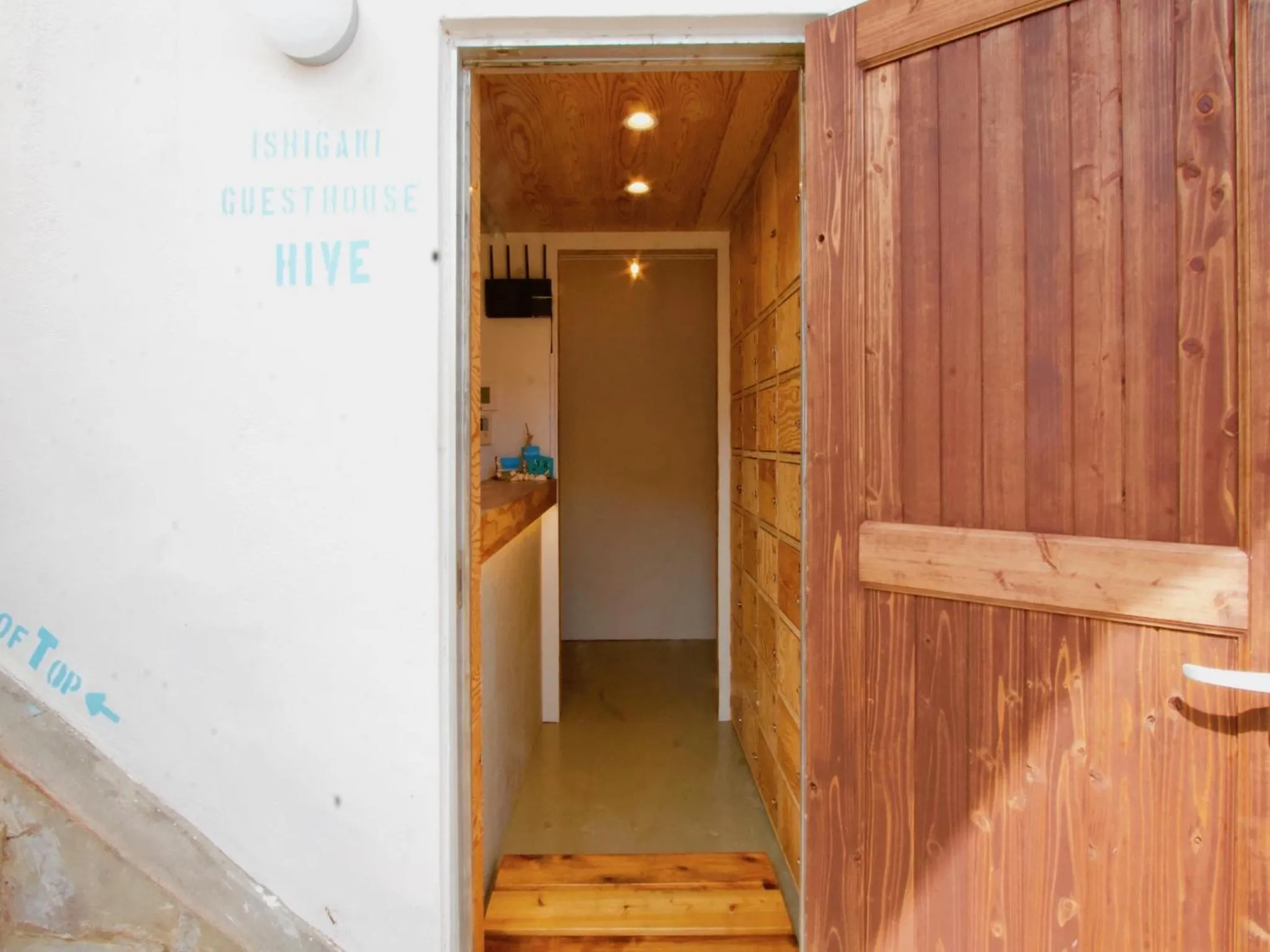 Facade/entrance in Ishigaki Guesthouse HIVE