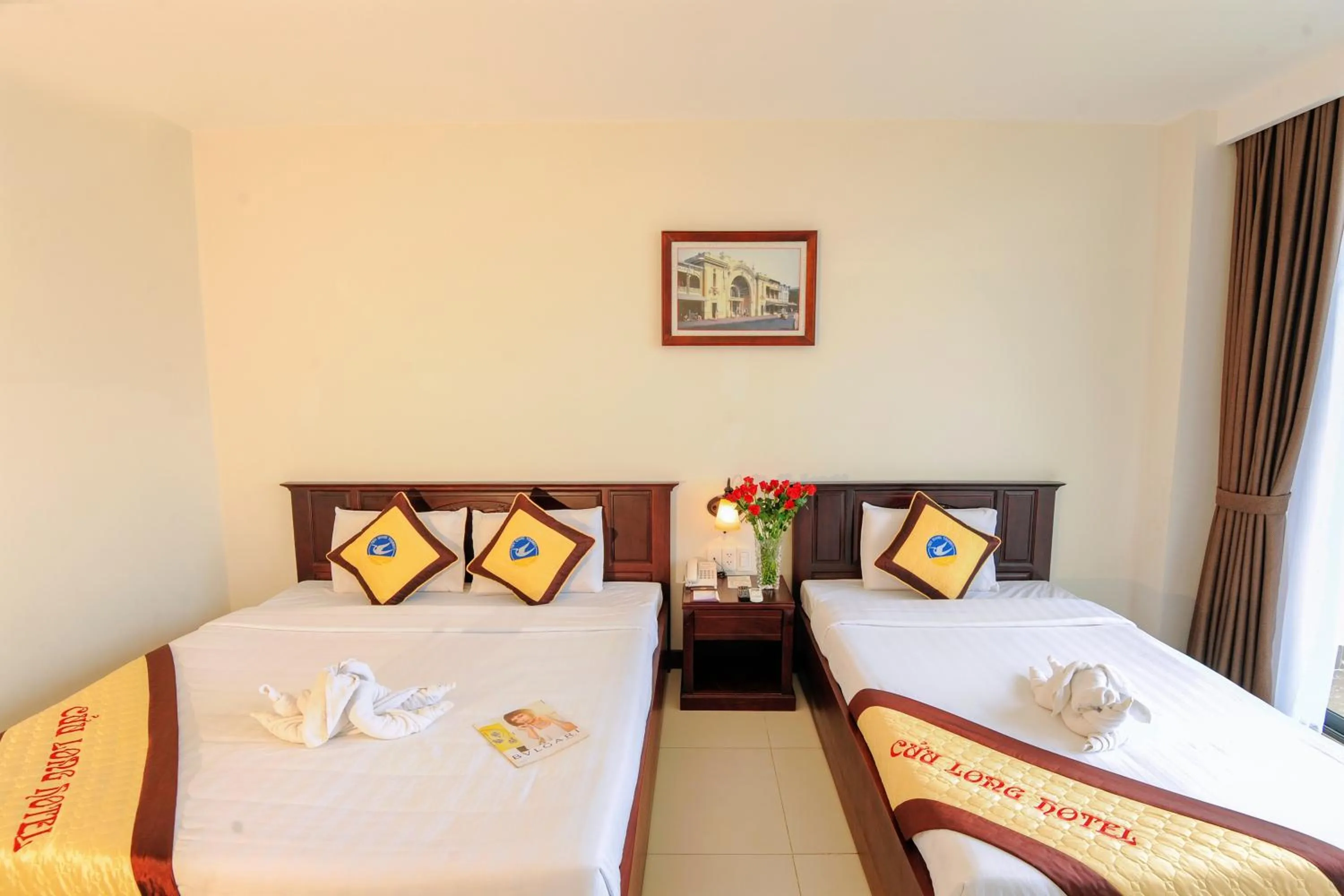 Bed in Cuu Long Hotel