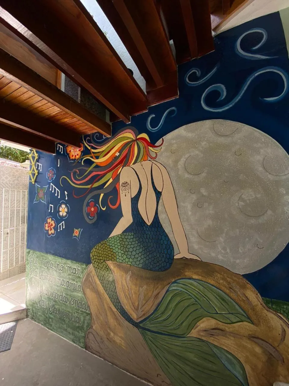 Kitchen or kitchenette in Pousada Liras da Poesia