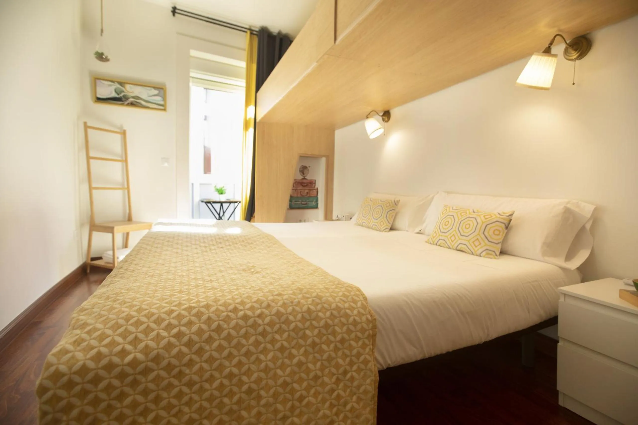 Bedroom, Bed in Alojamientos Cantíber