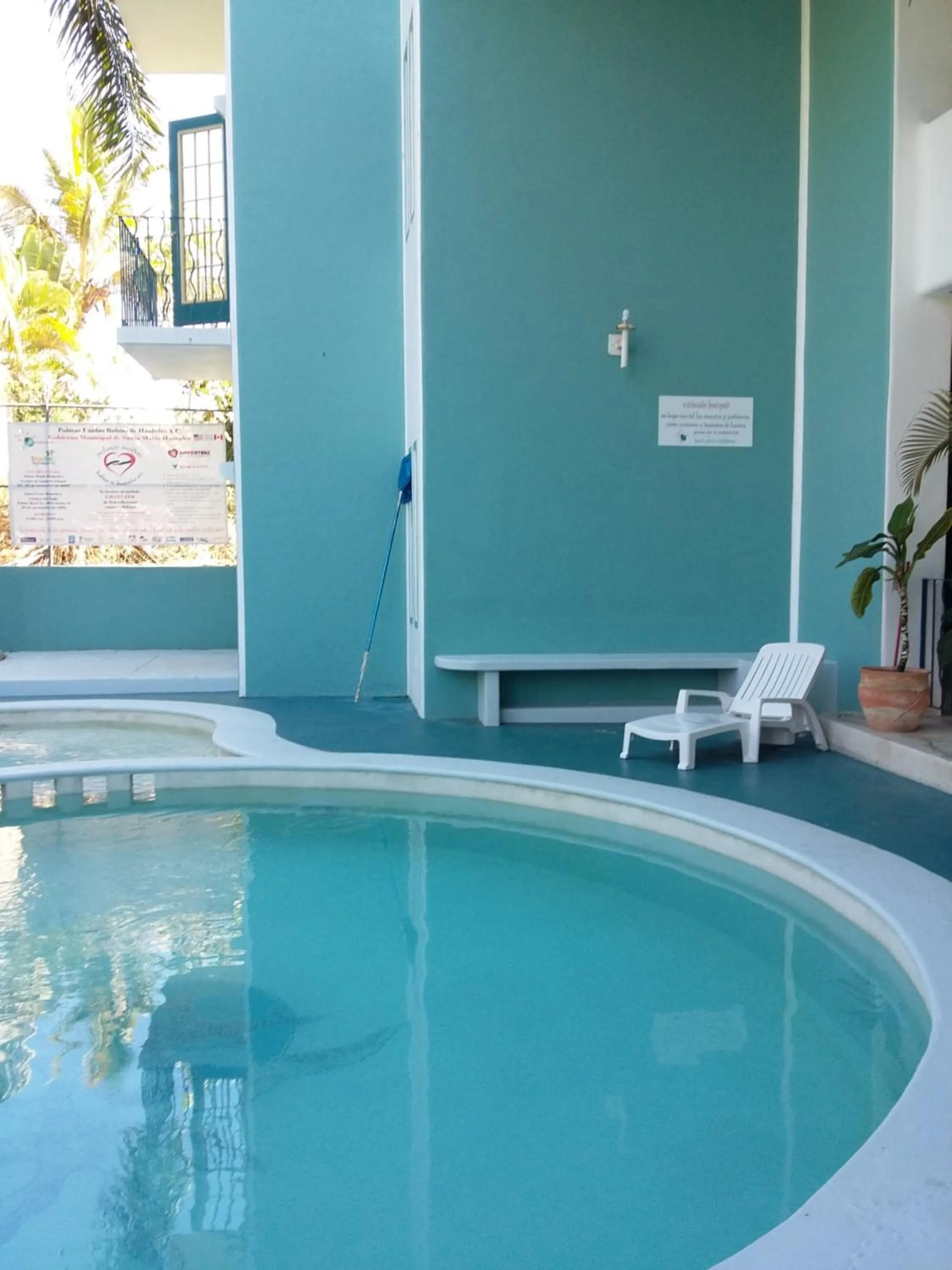 Swimming pool in Delphinus Inn