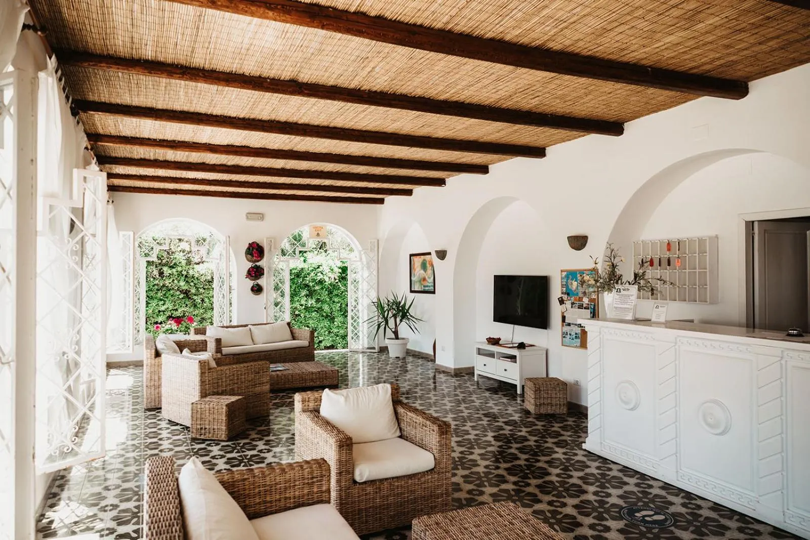 Lobby or reception in Hotel Rojas