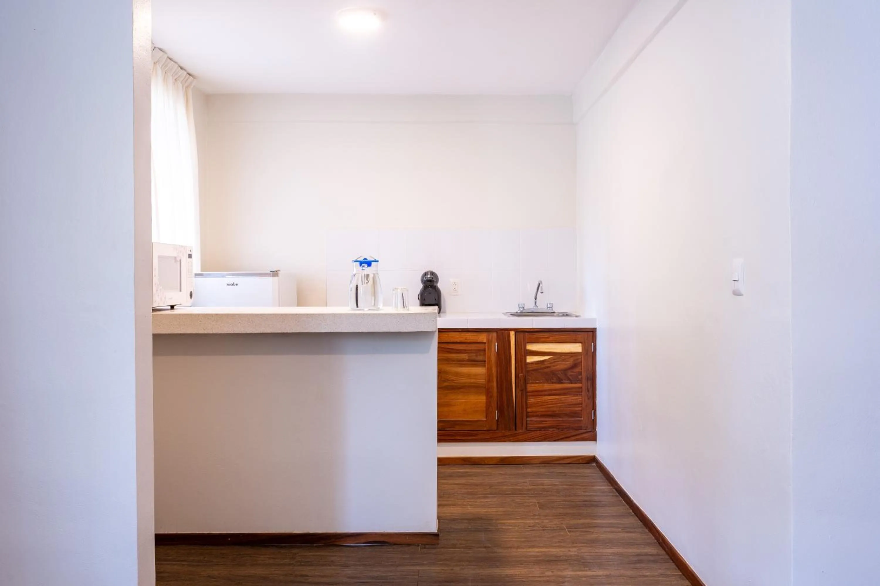 Kitchen or kitchenette in Hotel Suites Villasol