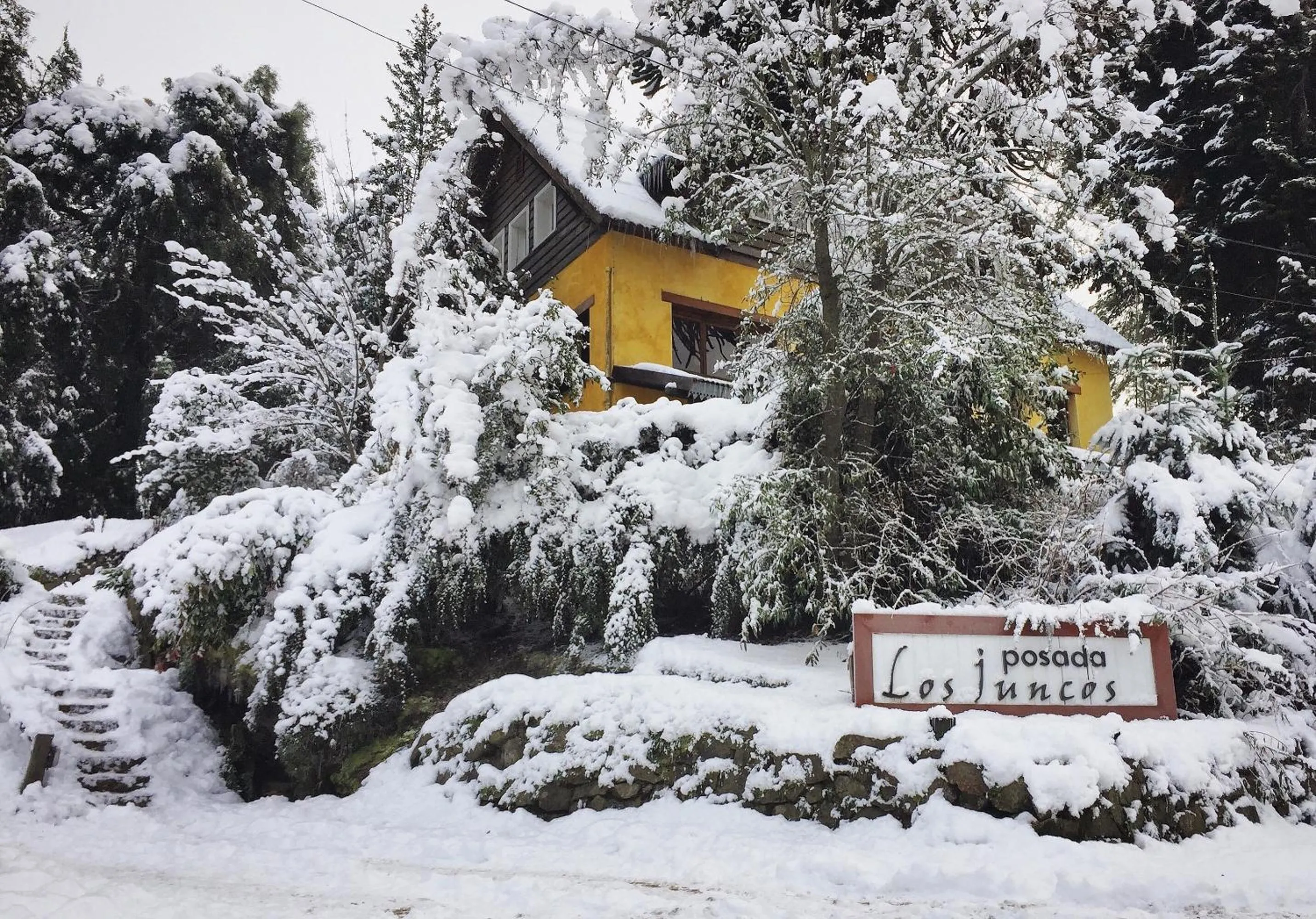 Winter in Los Juncos Patagonian Lake House
