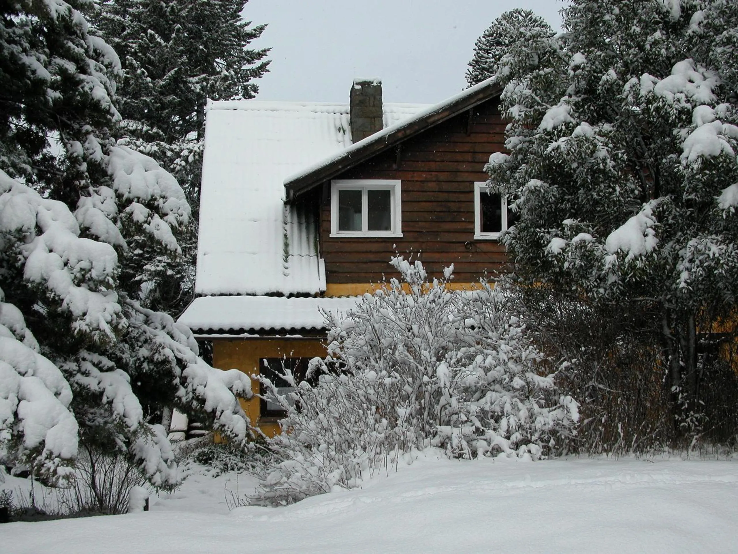 Facade/entrance in Los Juncos Patagonian Lake House