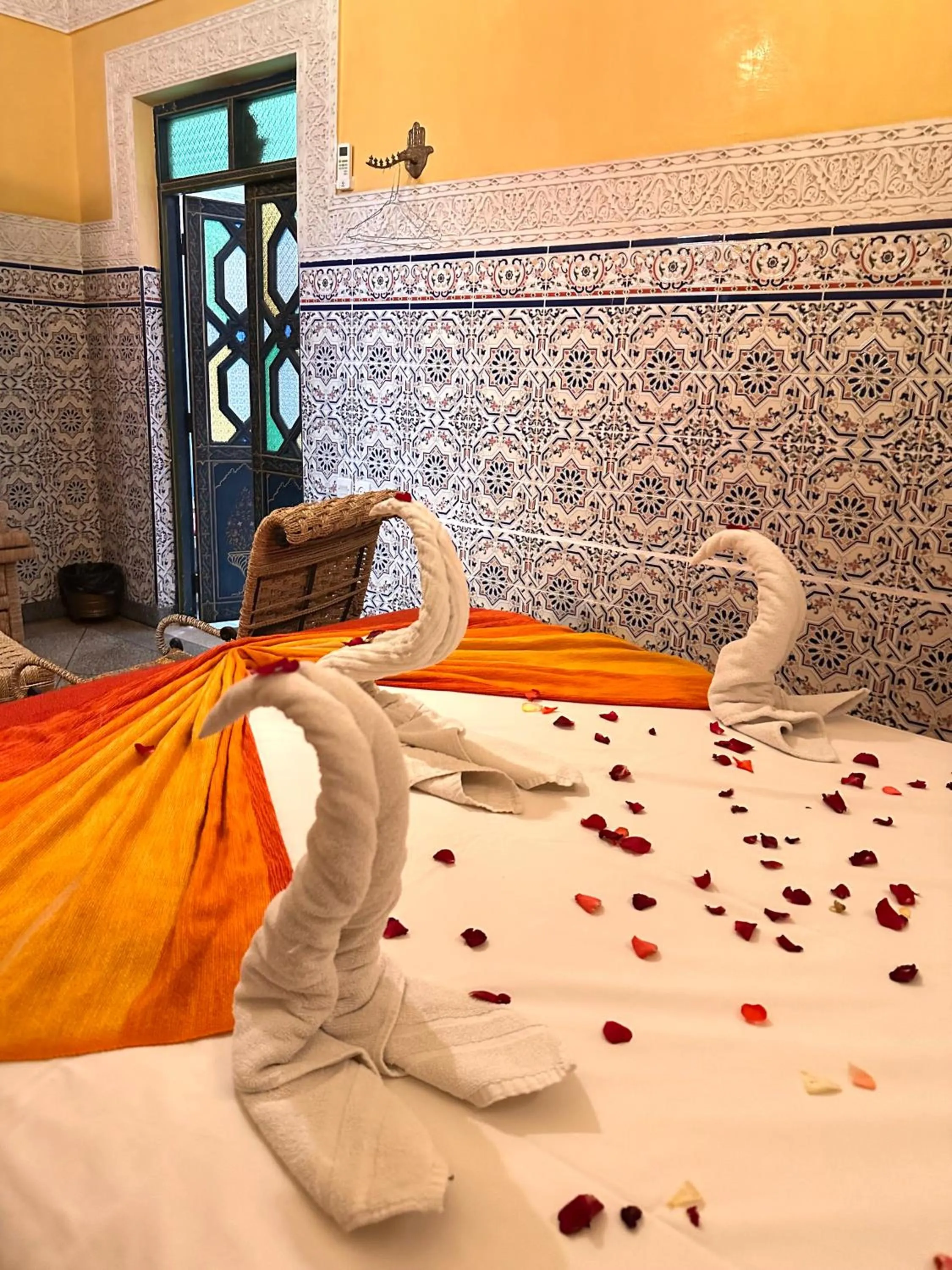 Bed in Riad Tasneem