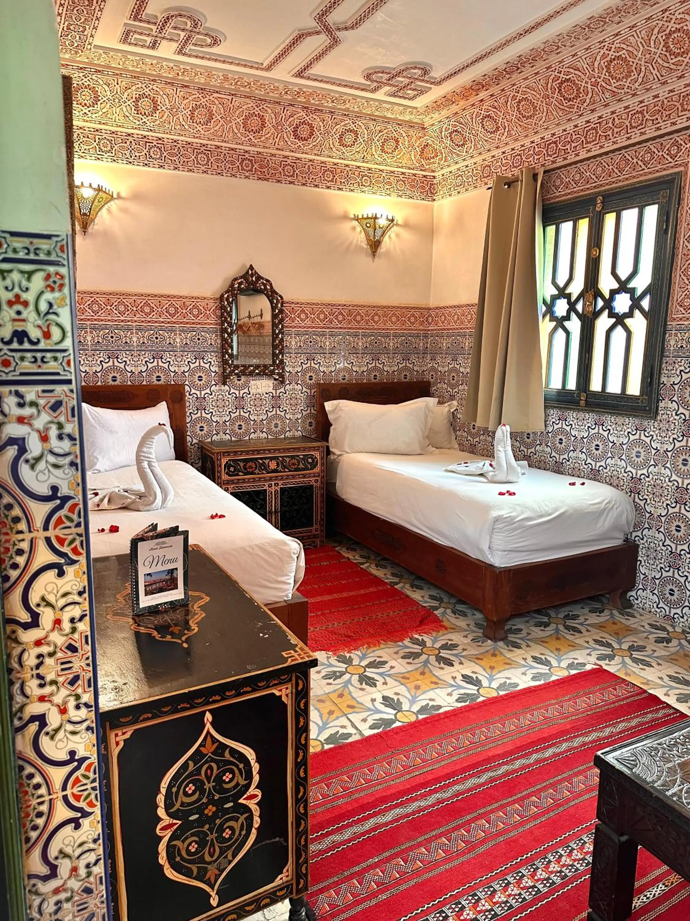 Bed in Riad Tasneem