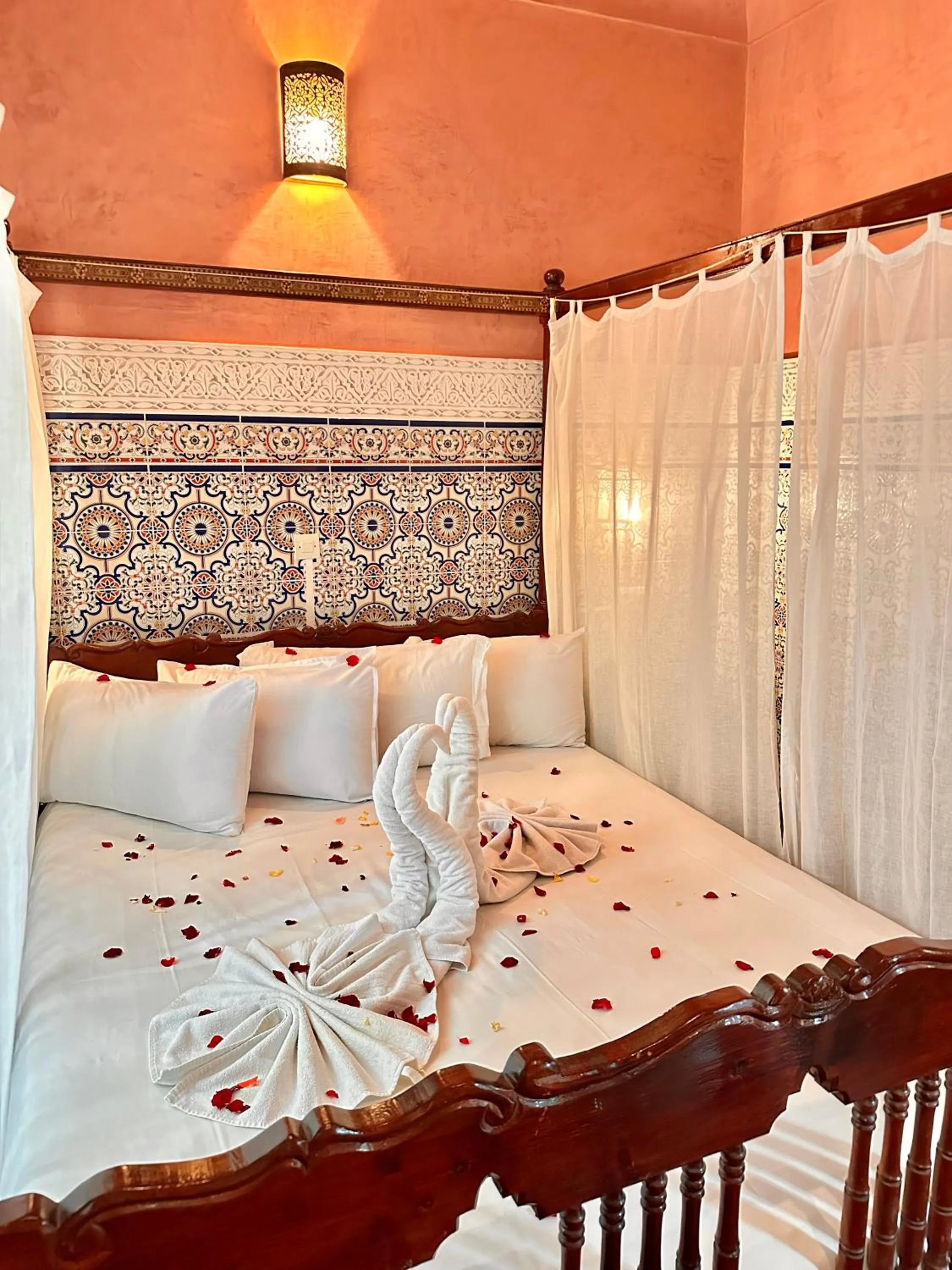 Bed in Riad Tasneem