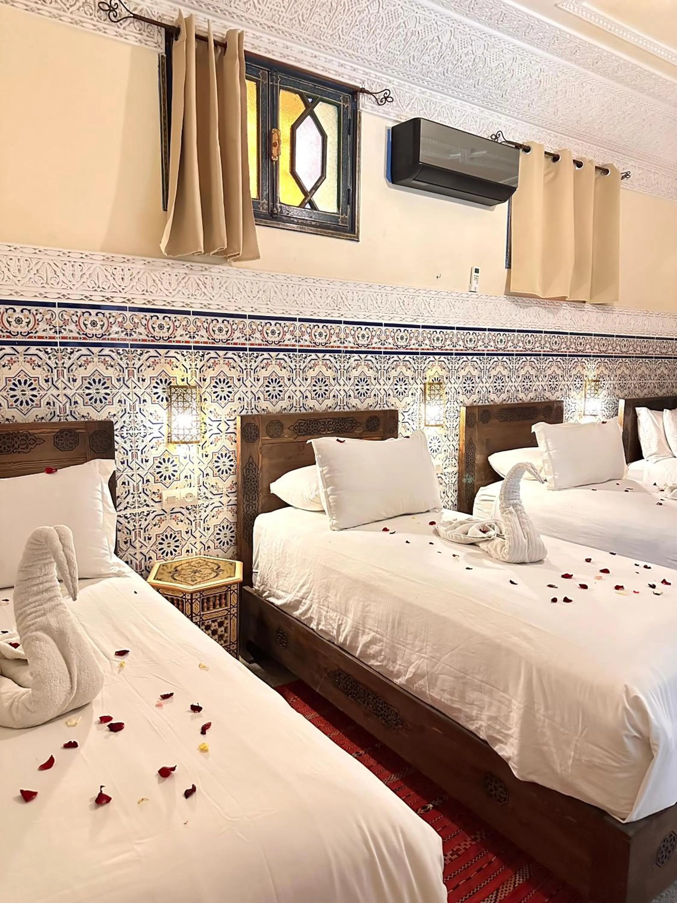 Bed in Riad Tasneem