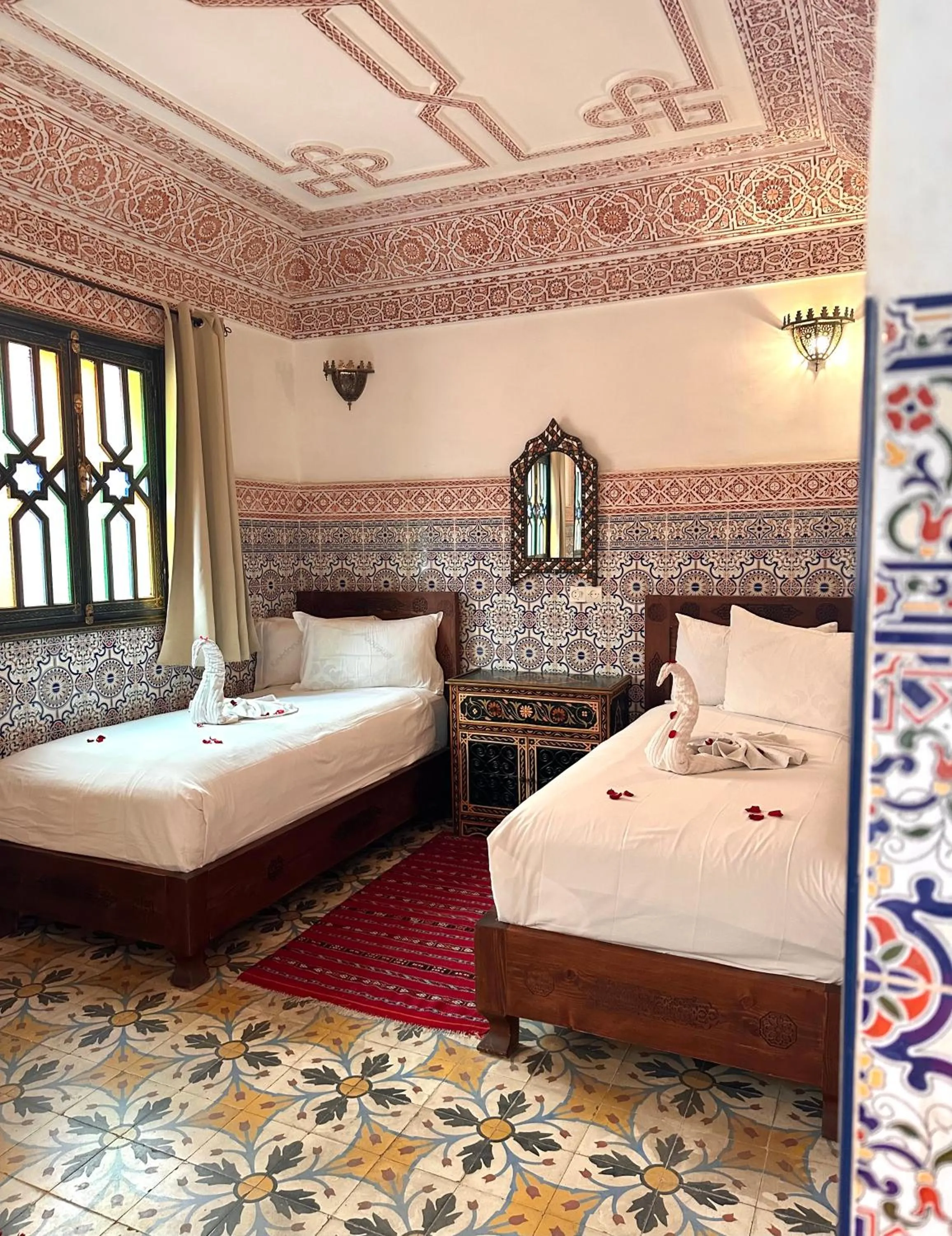 Bed in Riad Tasneem
