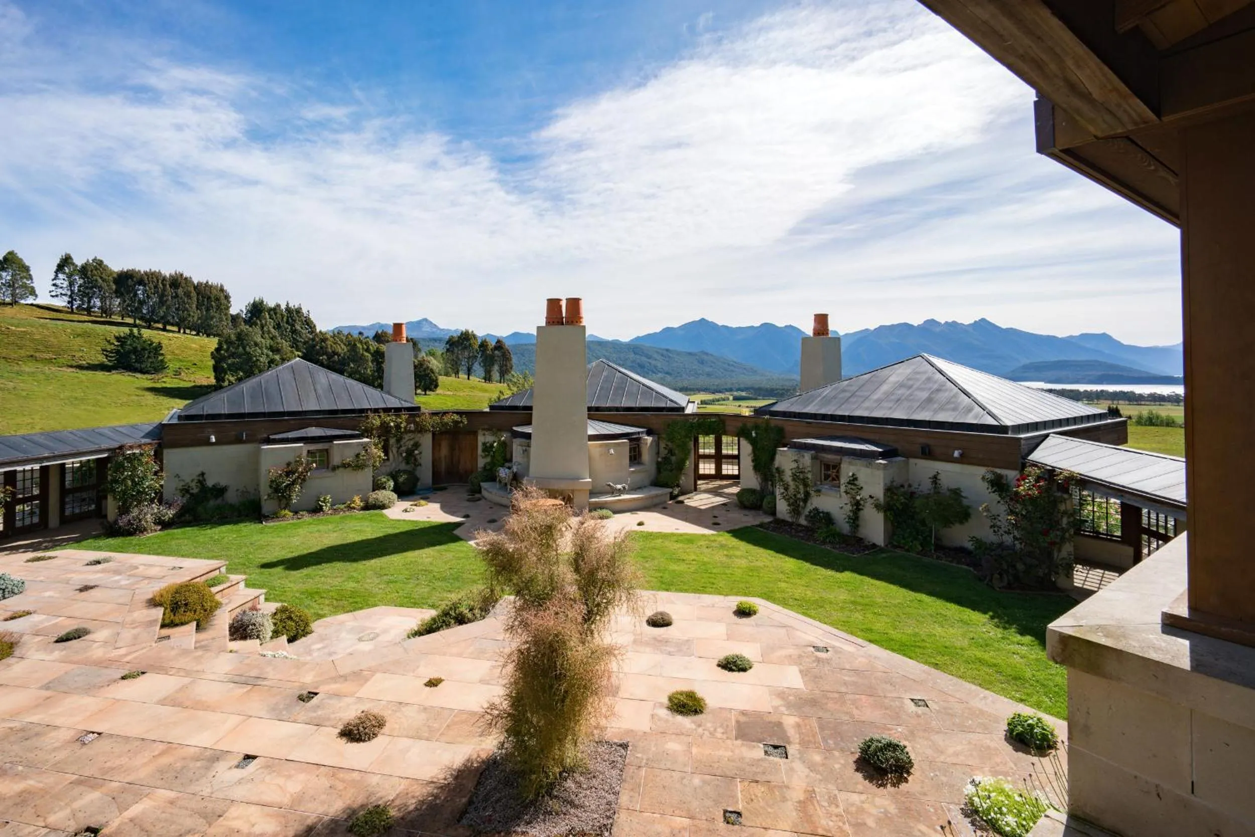Patio in Cabot Lodge - Fiordland National Park