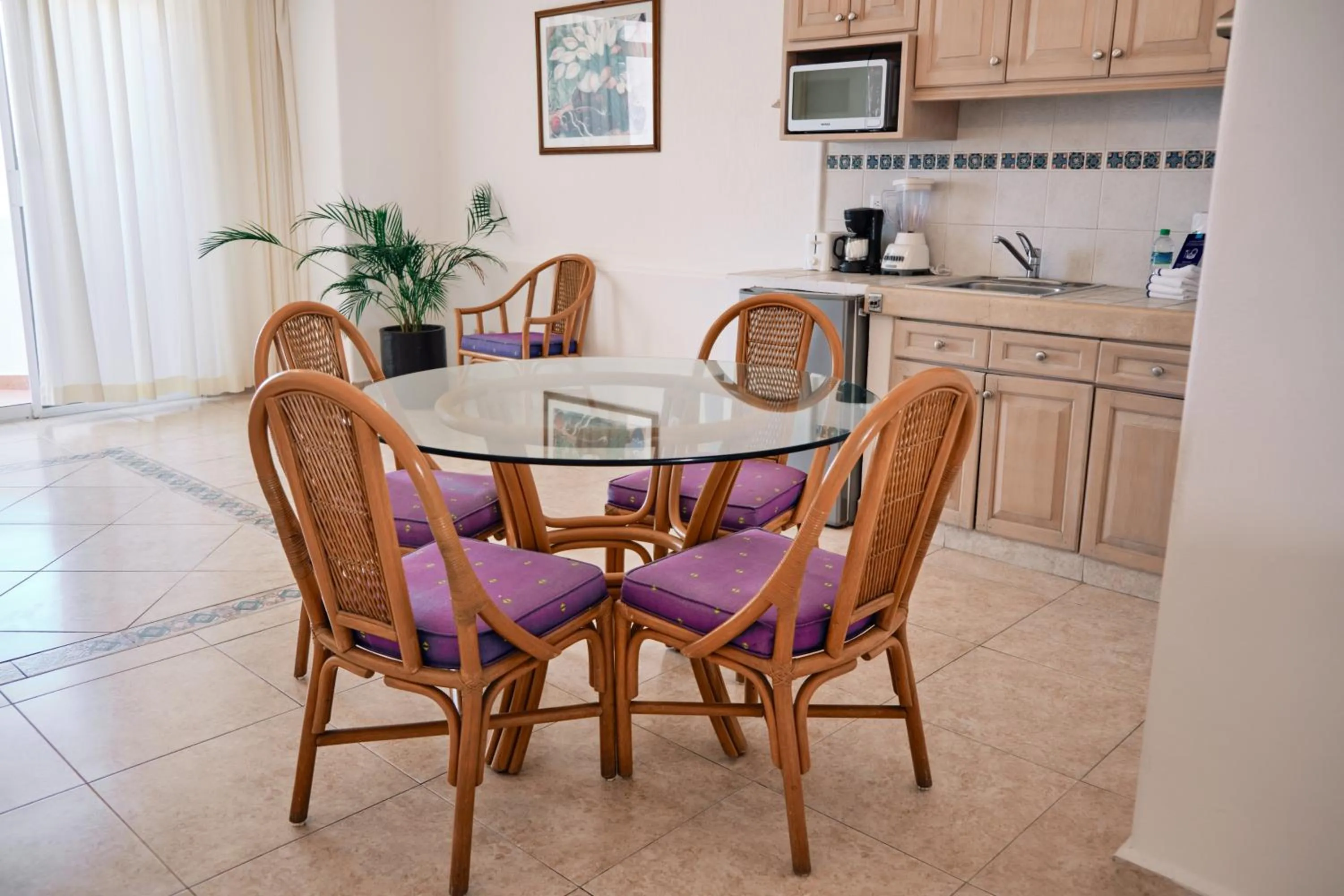 Dining area in The Inn at Mazatlan