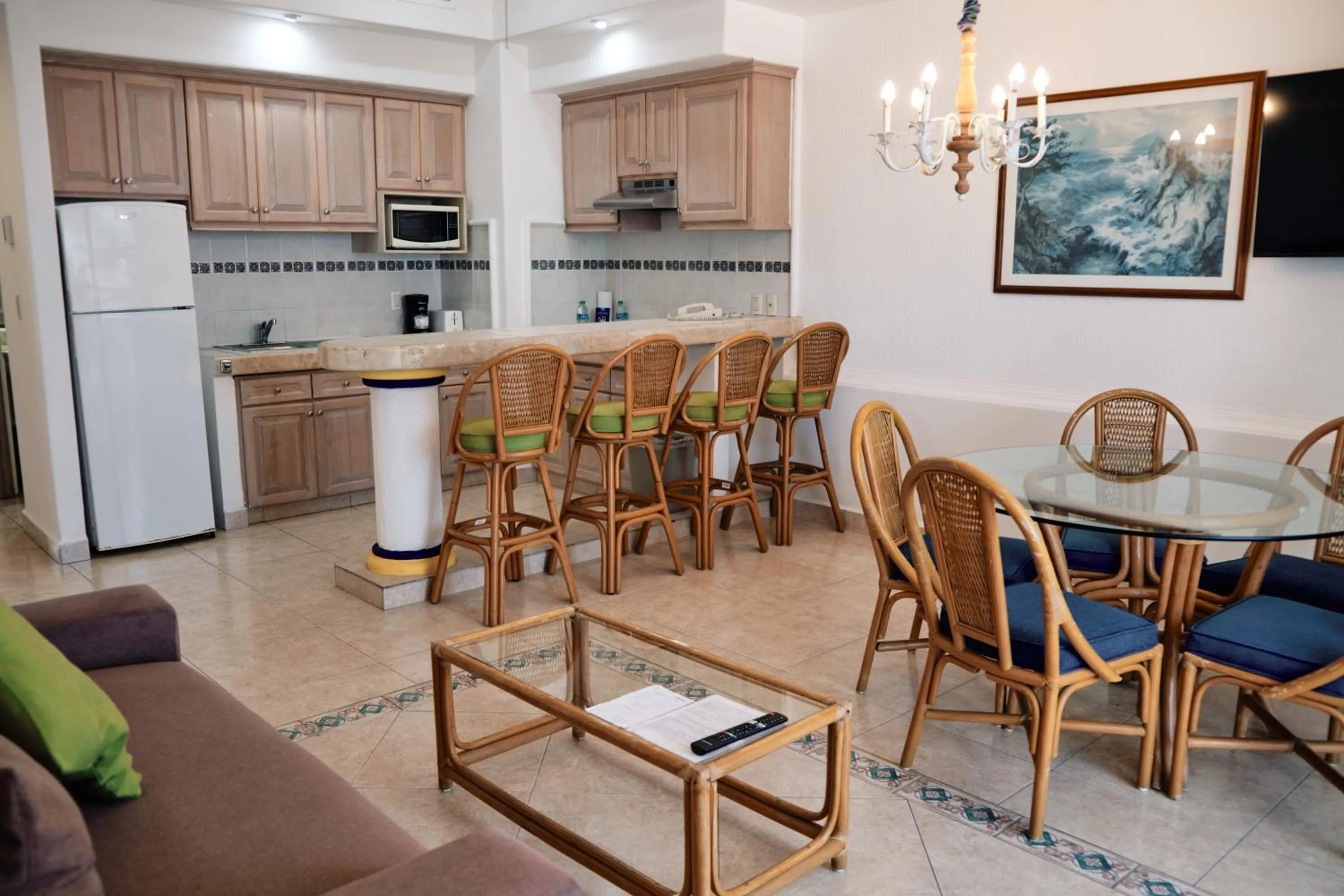 Living room in The Inn at Mazatlan