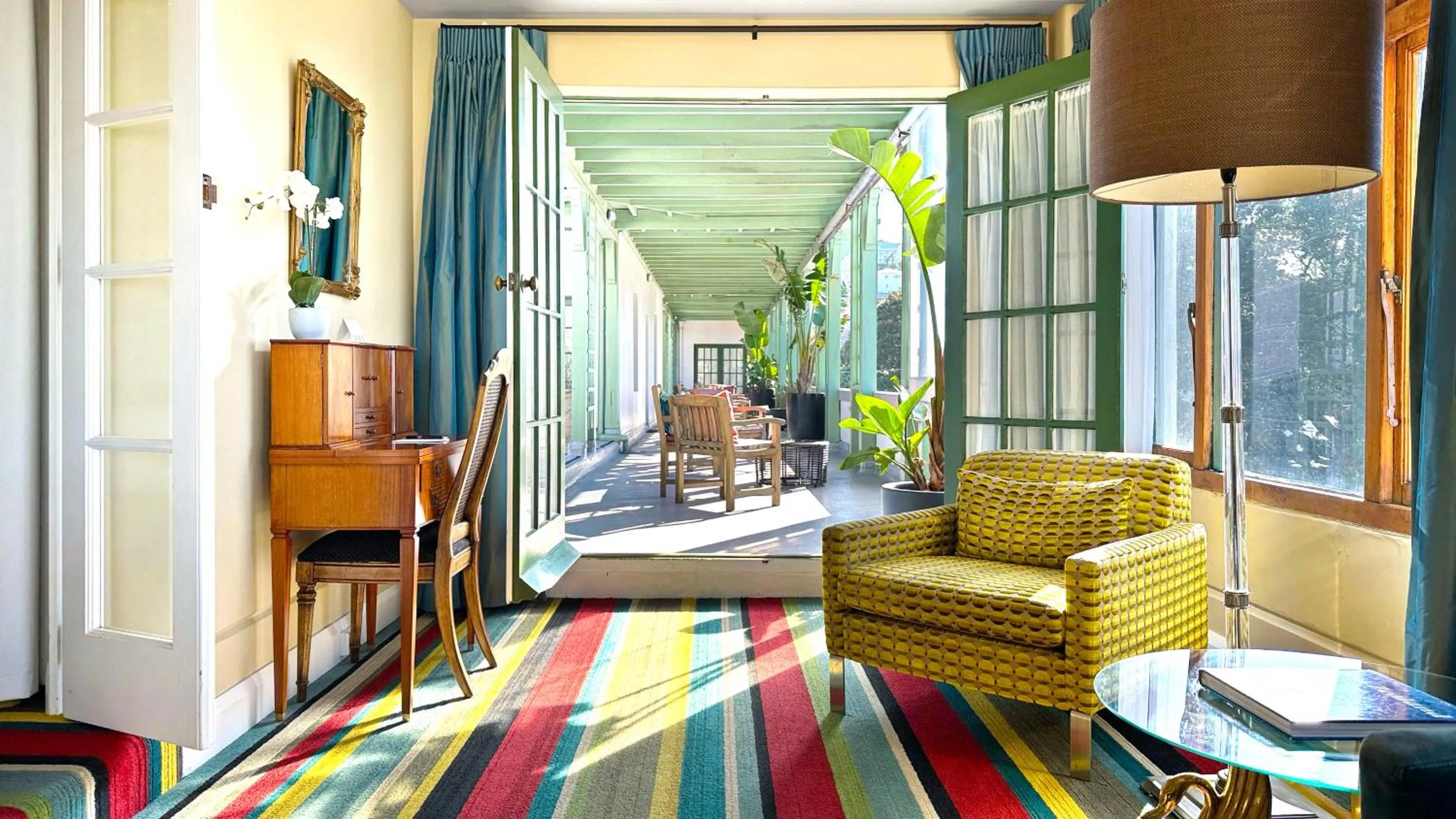 Patio in Art Deco Masonic Hotel