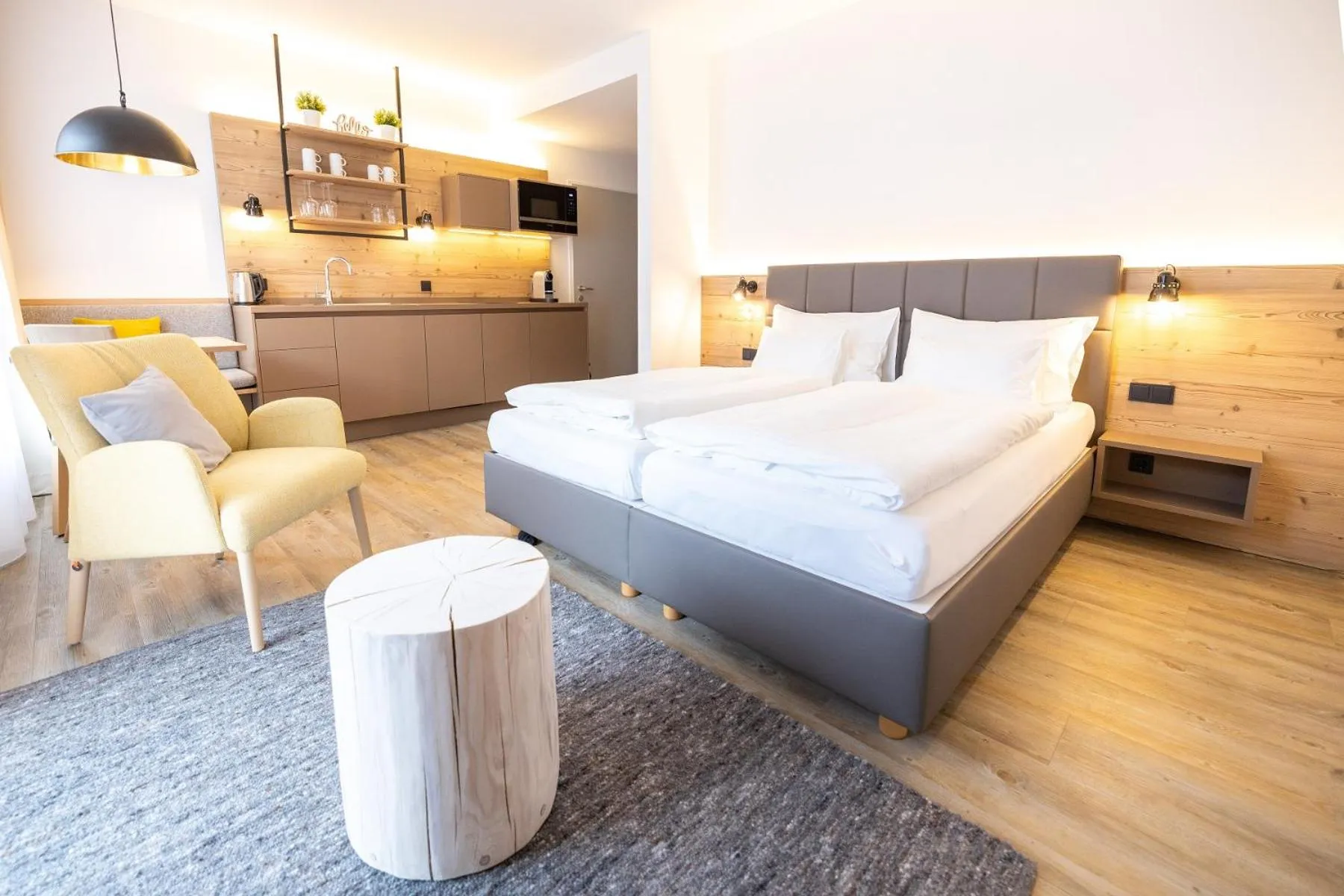 Bed in ALPRIMA Aparthotel Hinterstoder