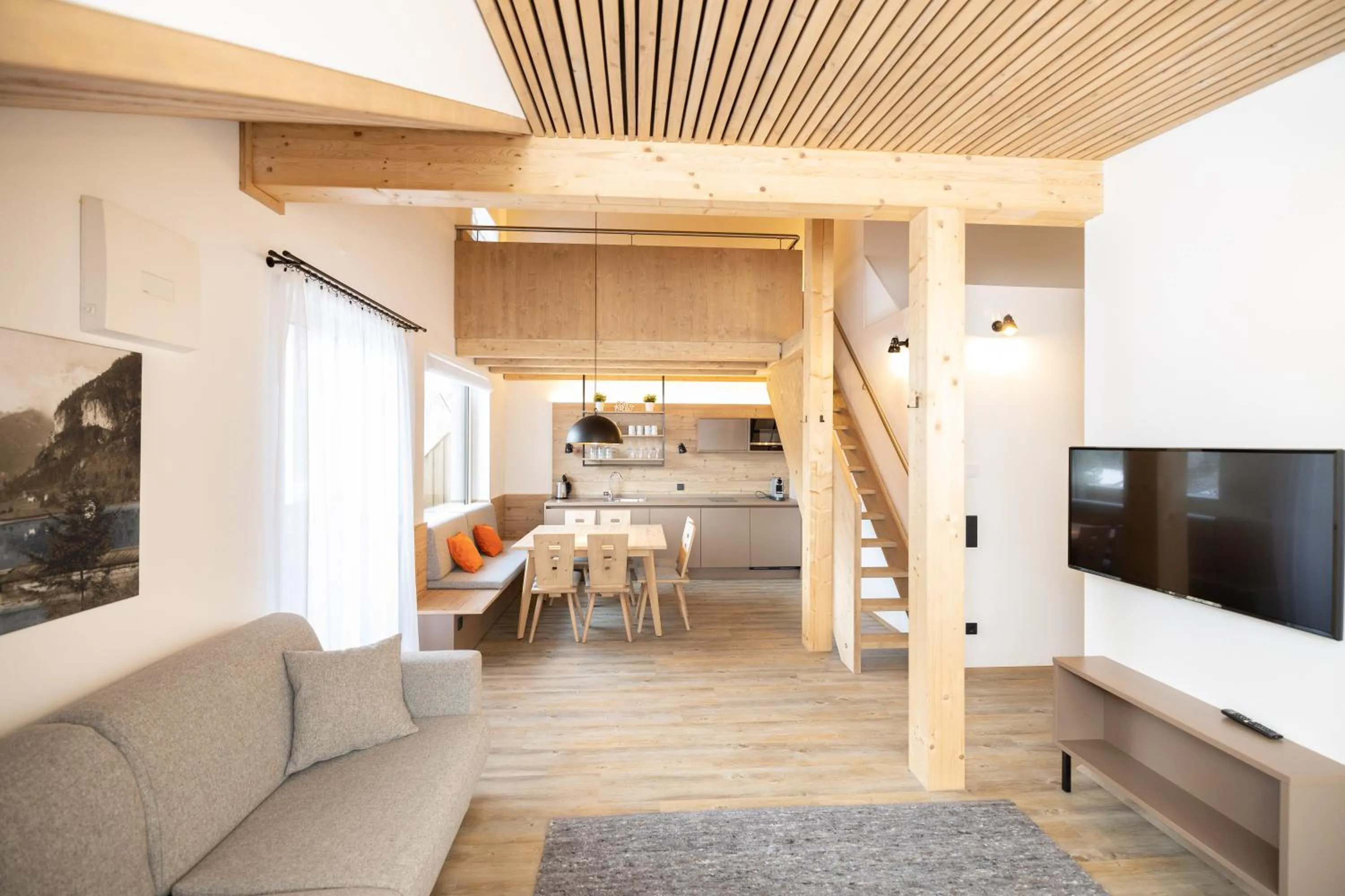 Living room in ALPRIMA Aparthotel Hinterstoder