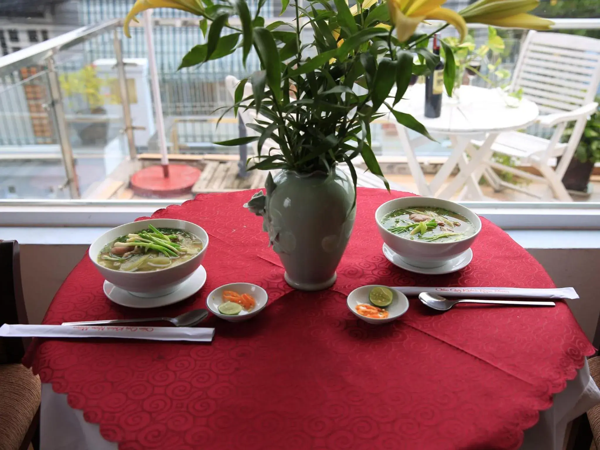 Buffet breakfast in Hoa Phat Hotel & Apartment Buffet breakfast in Hoa Phat Hotel & Apartment