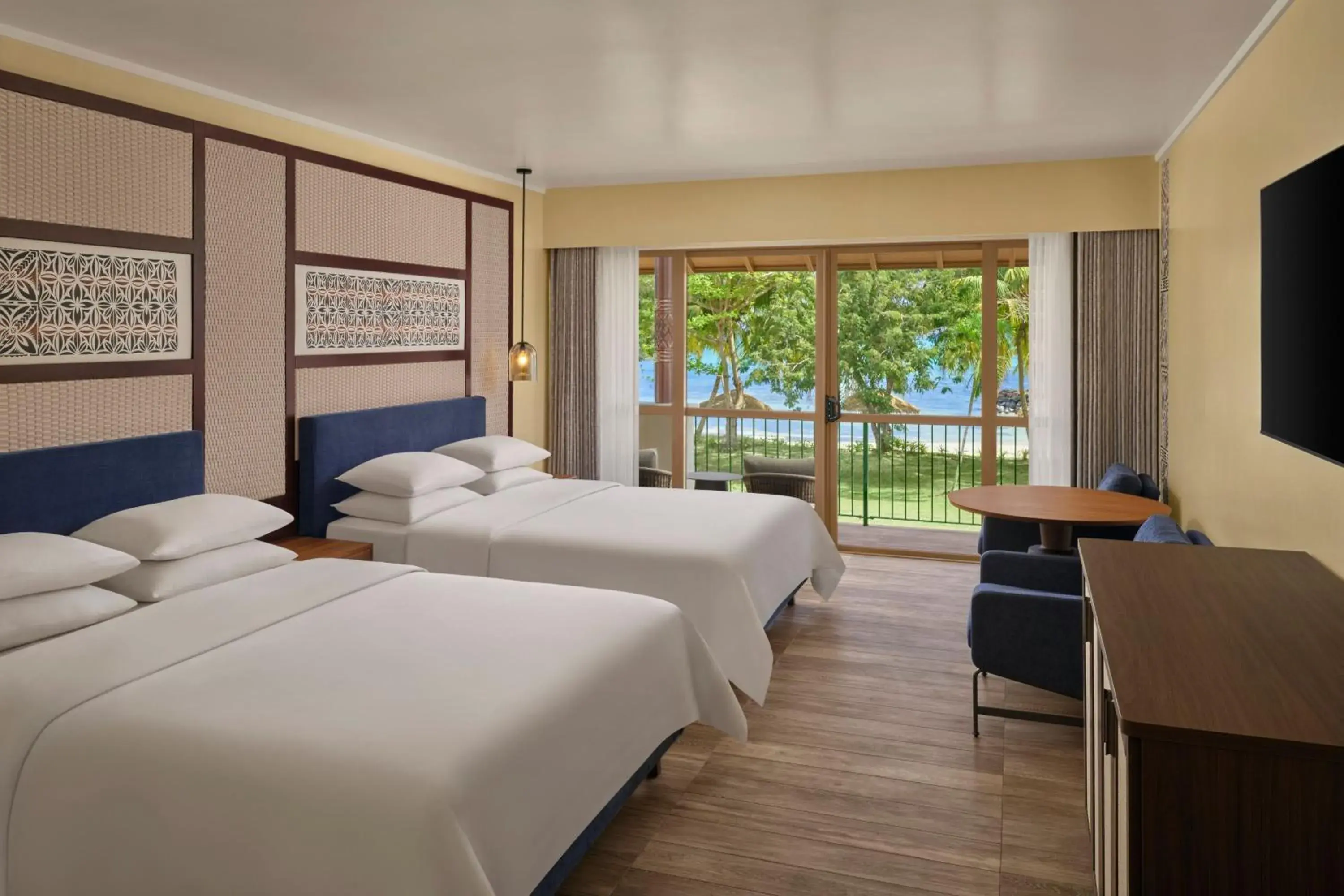 Two Queen Room with Oceanfront View in Sheraton Samoa Beach Resort Two Queen Room with Oceanfront View in Sheraton Samoa Beach Resort