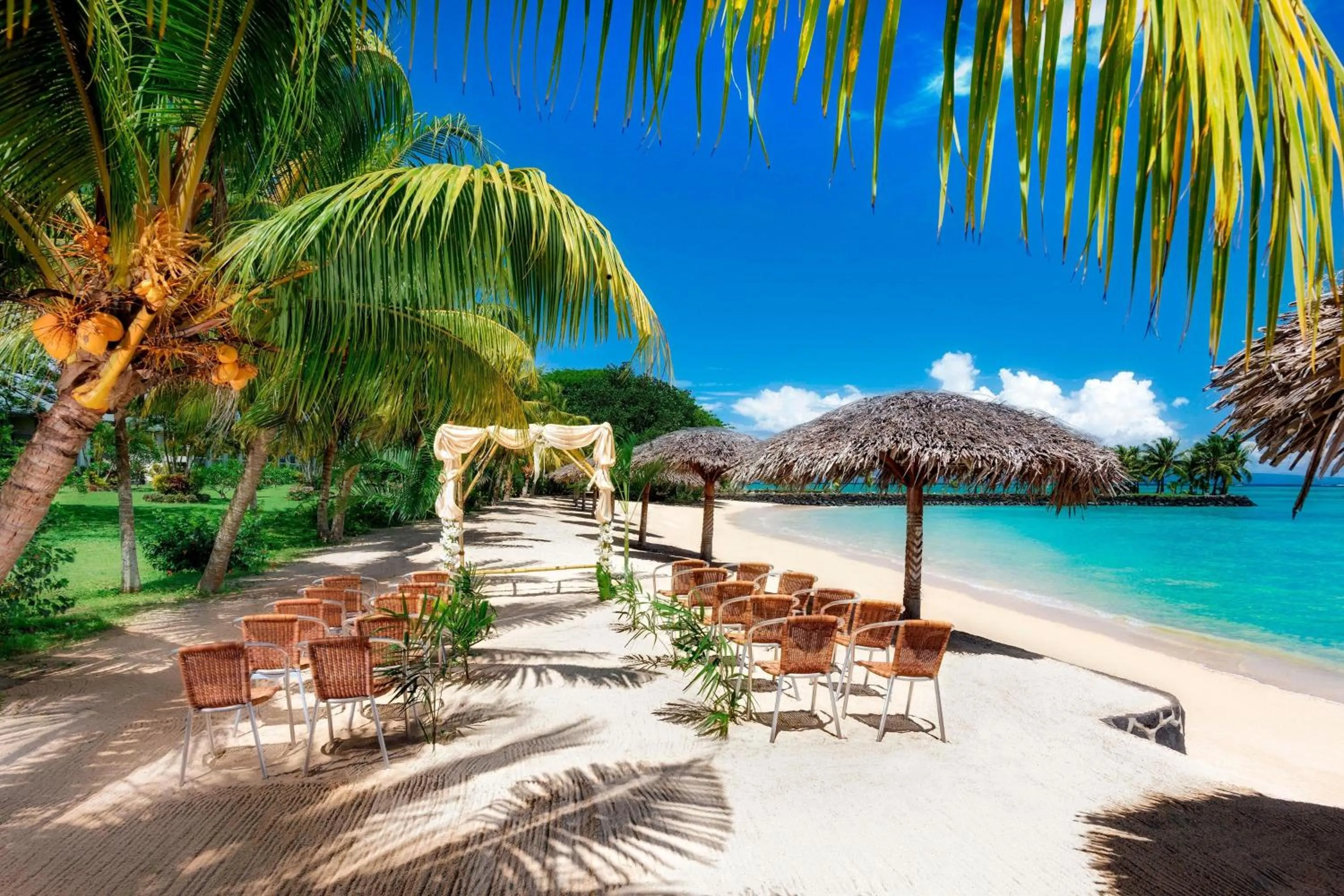 Beach in Sheraton Samoa Beach Resort