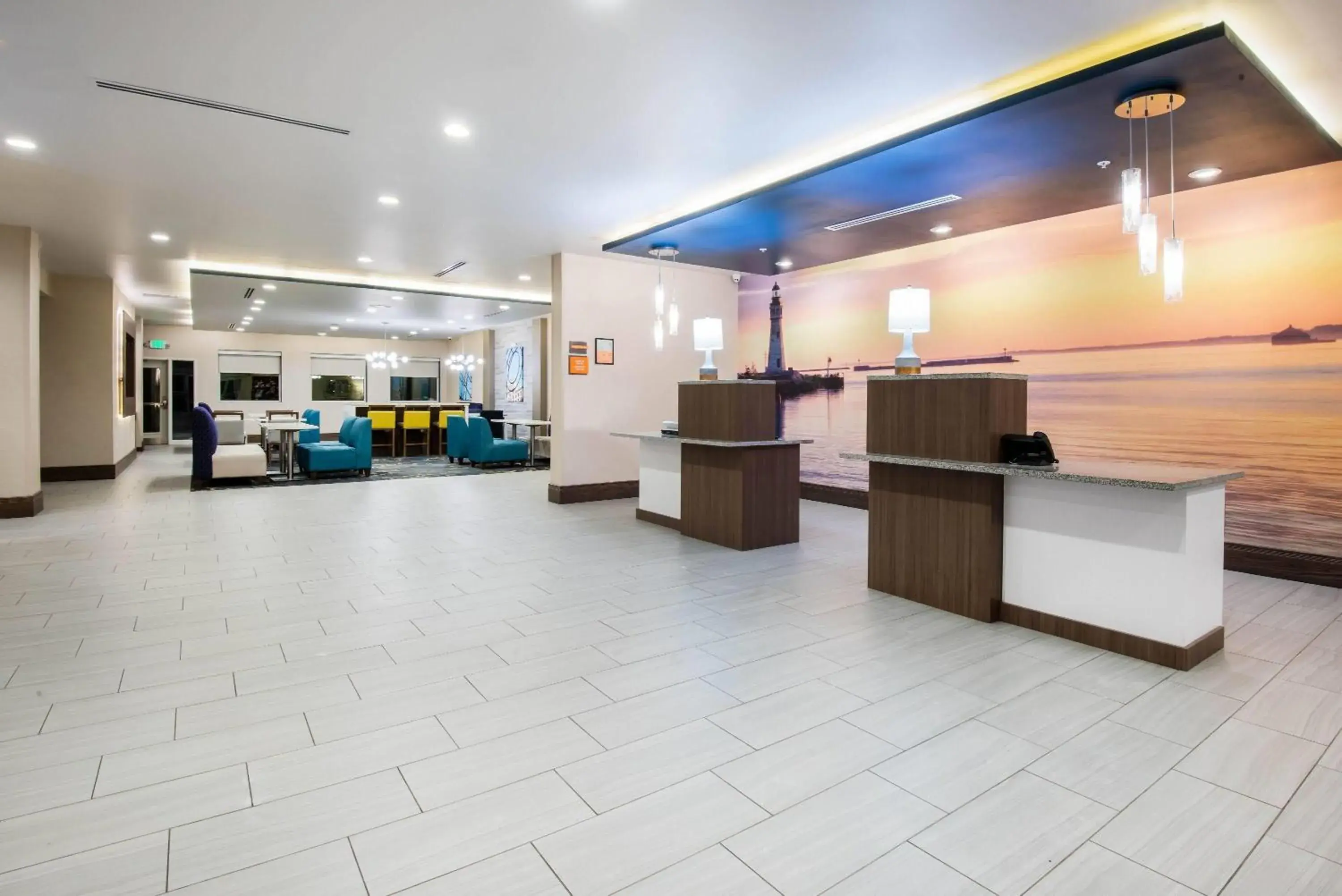 Lobby or reception in La Quinta by Wyndham Buffalo Amherst Lobby or reception in La Quinta by Wyndham Buffalo Amherst