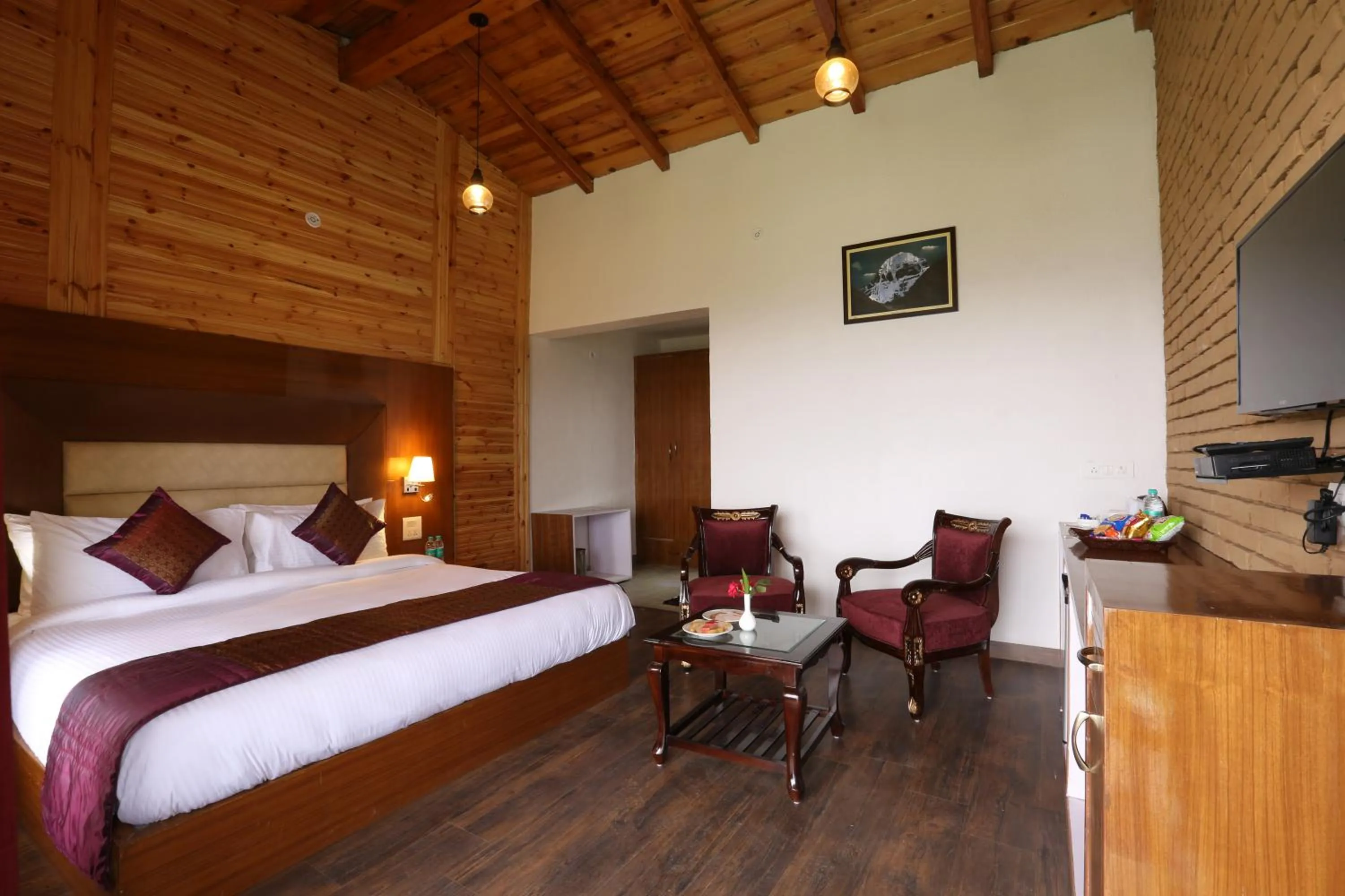 Photo of the whole room, Bed in The Moksh Eco Inn