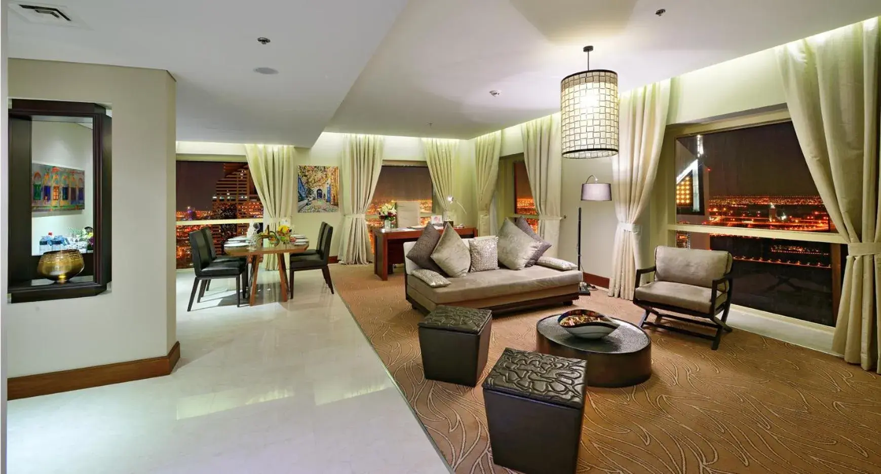 Living room in The Tower Plaza Hotel Dubai Living room in The Tower Plaza Hotel Dubai