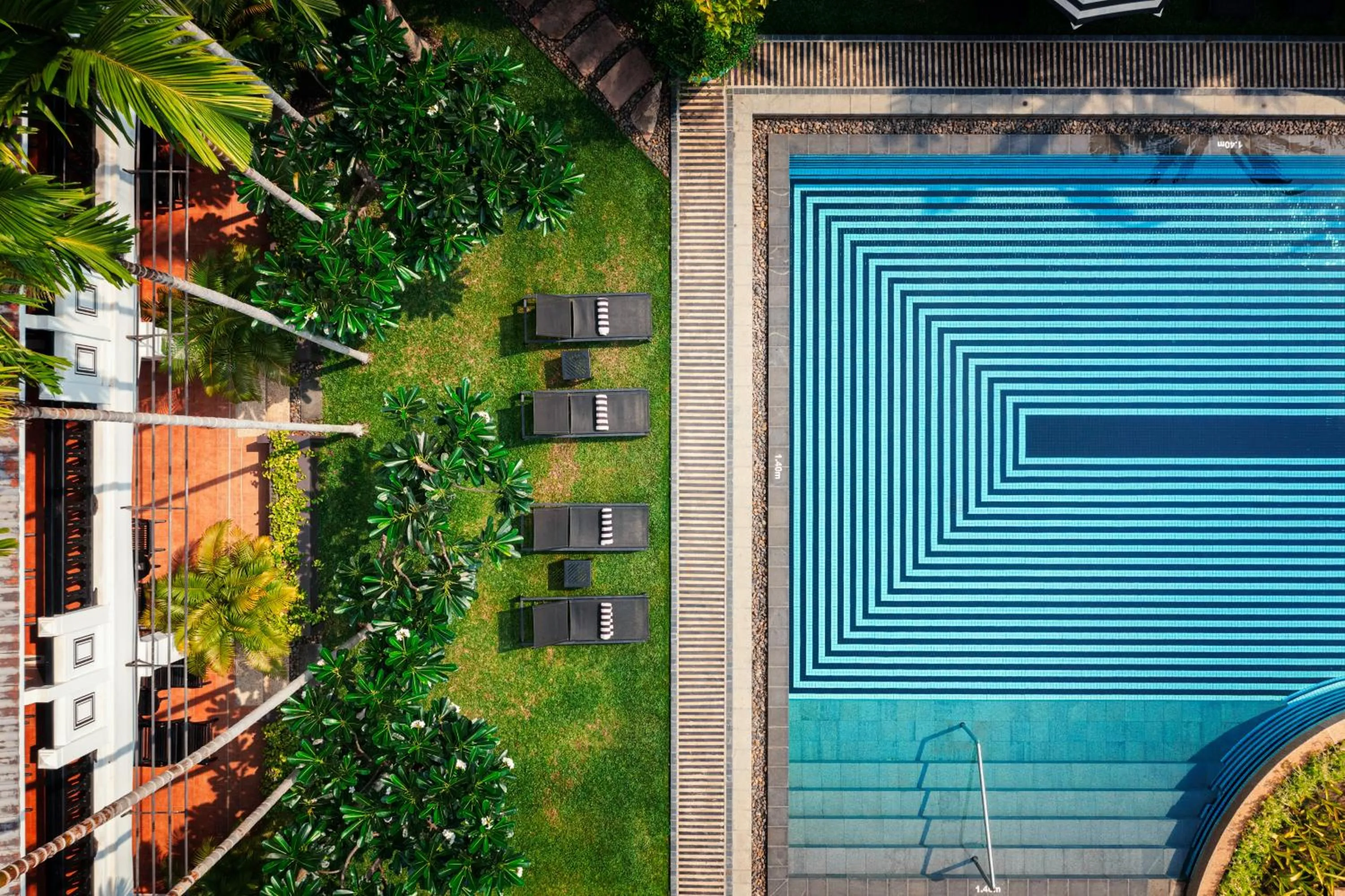 Swimming pool in Shinta Mani Angkor