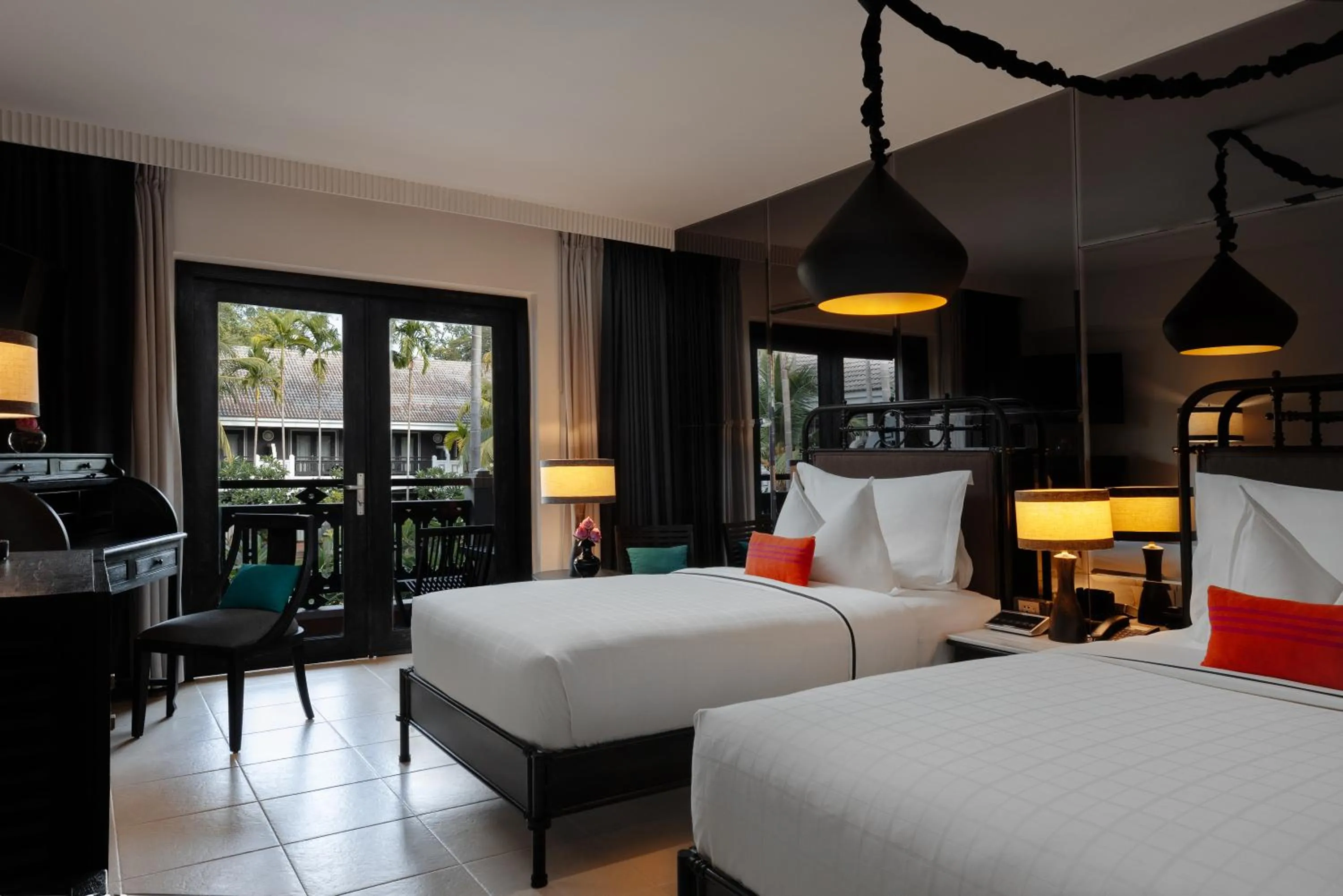 Bed in Shinta Mani Angkor