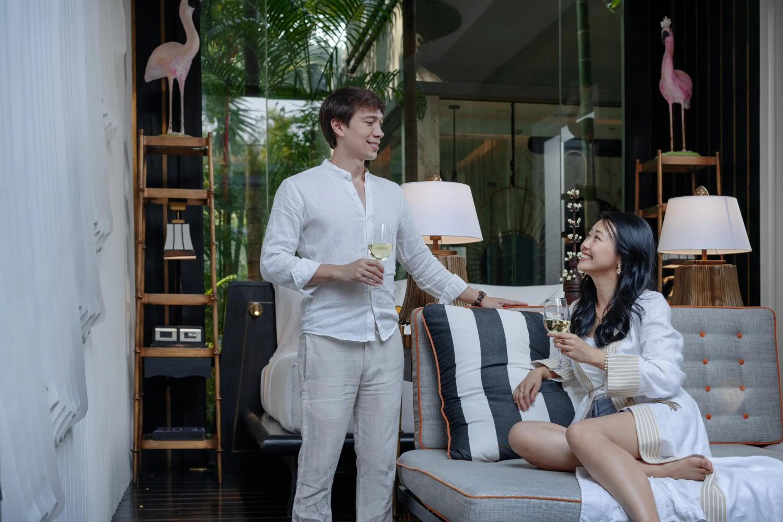 Seating area in Shinta Mani Angkor