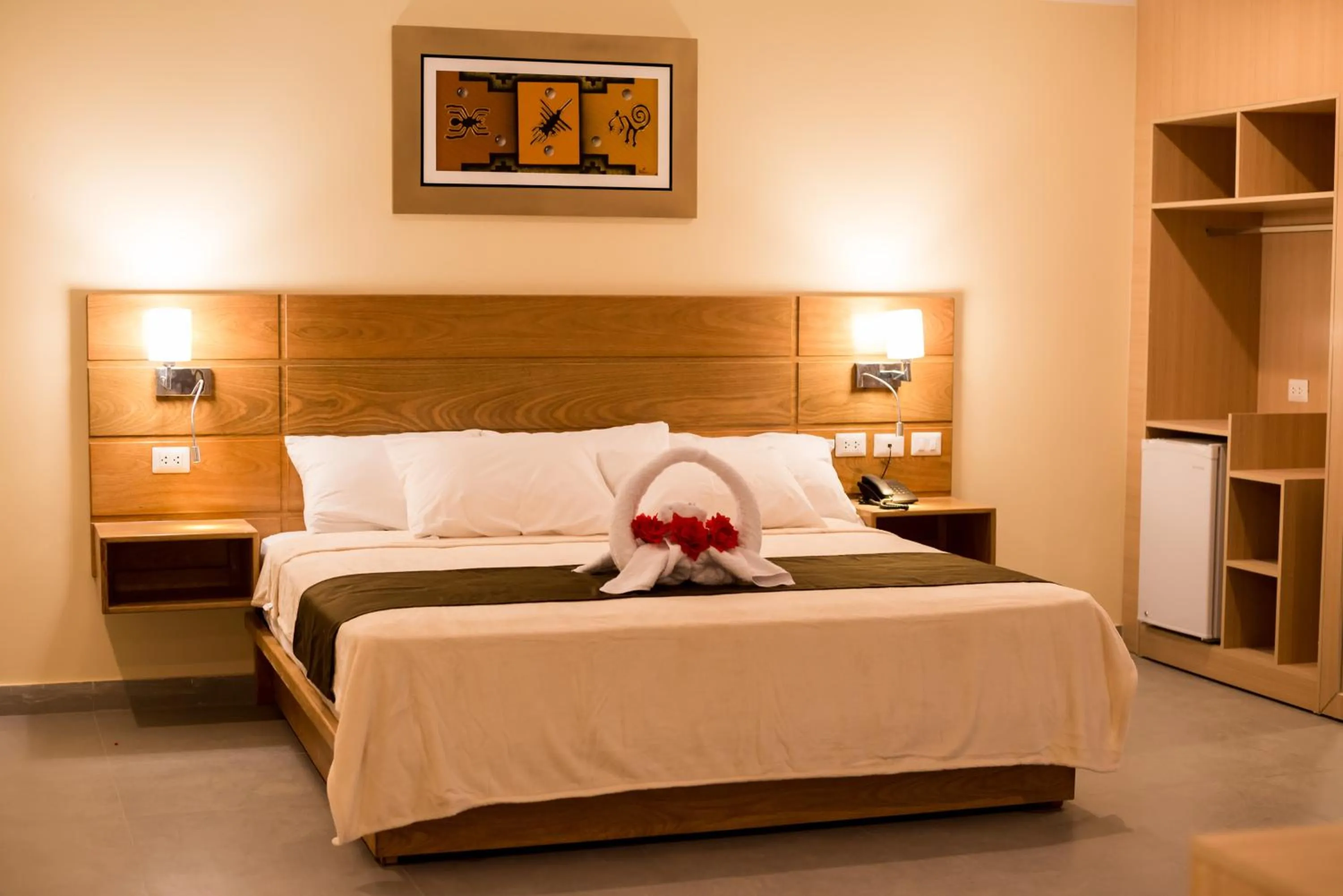Bed in Águila Dorada Selva Hotel
