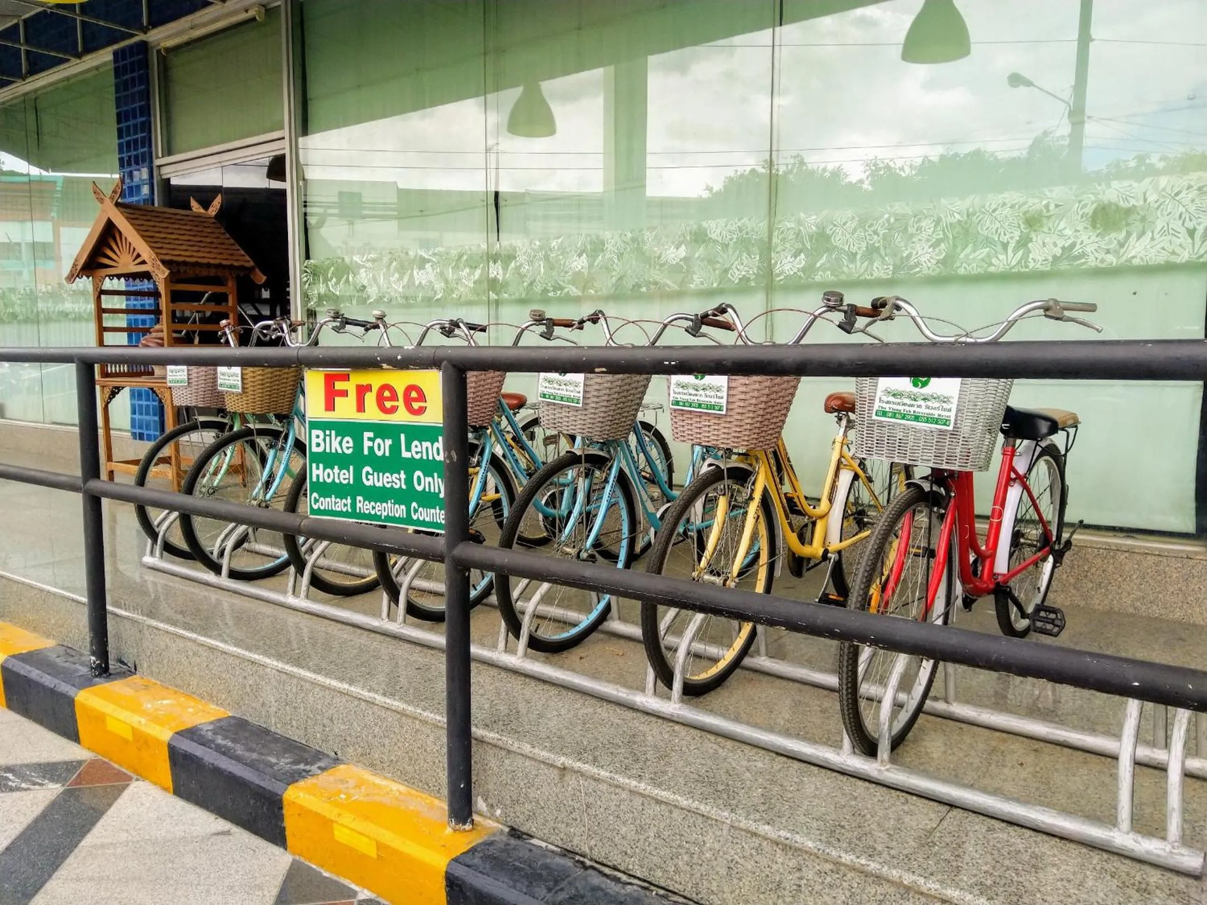 Cycling in Viang Tak Riverside Hotel