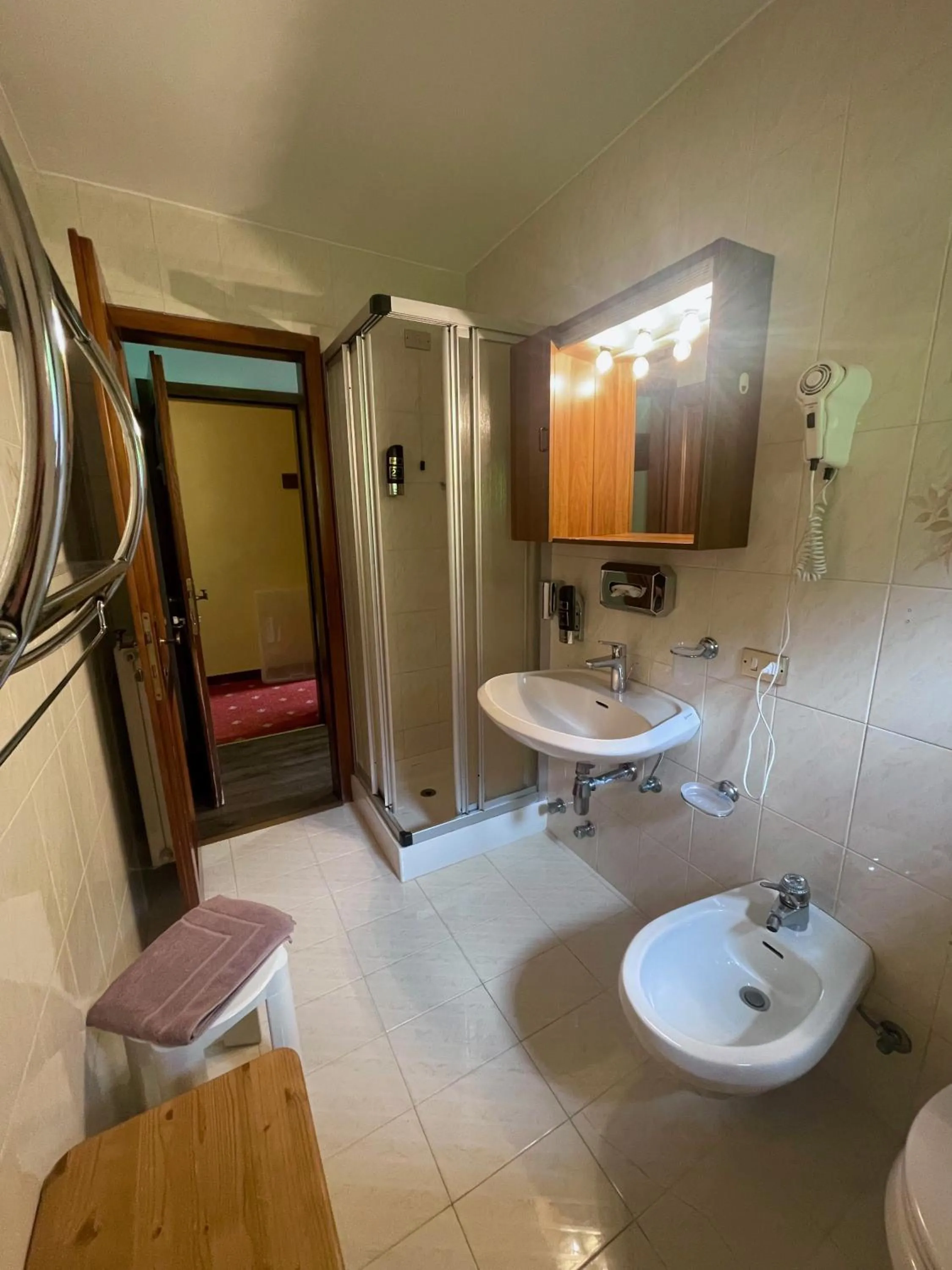 Shower in Hotel Biancaneve