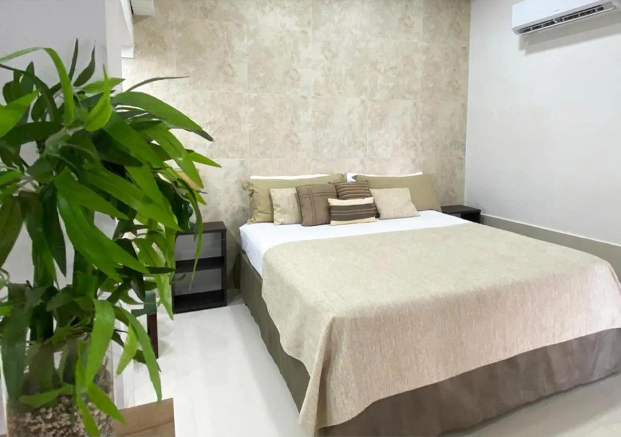 Bed in Yoyita Suites Aruba